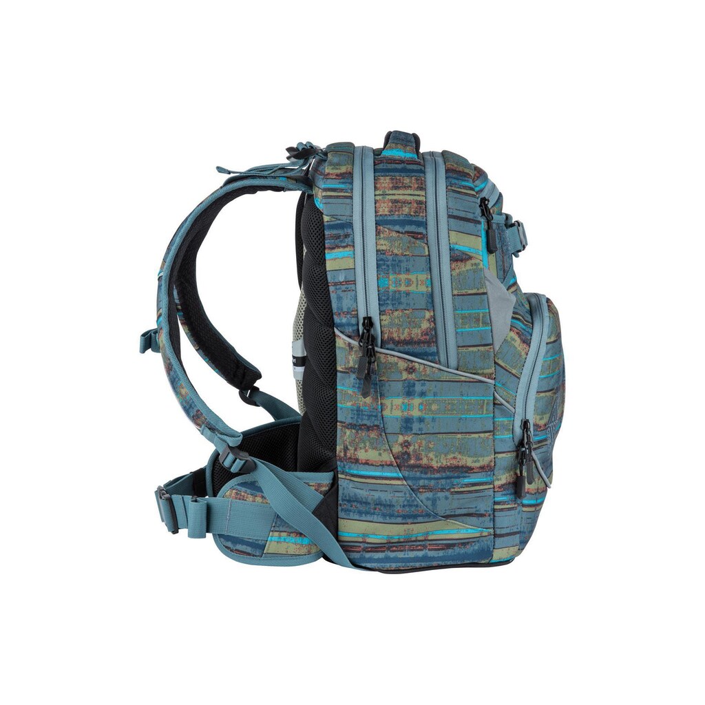 NITRO Schulrucksack »Superhero Frequency Blue«, Reflektoren