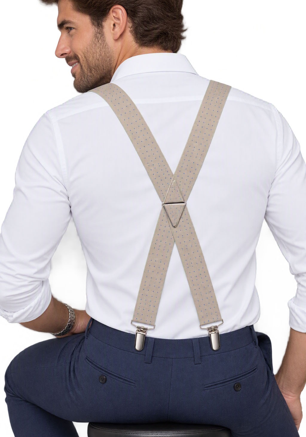 Mans World Hosenträger in bequemer Breite & extra Länge bis 130cm