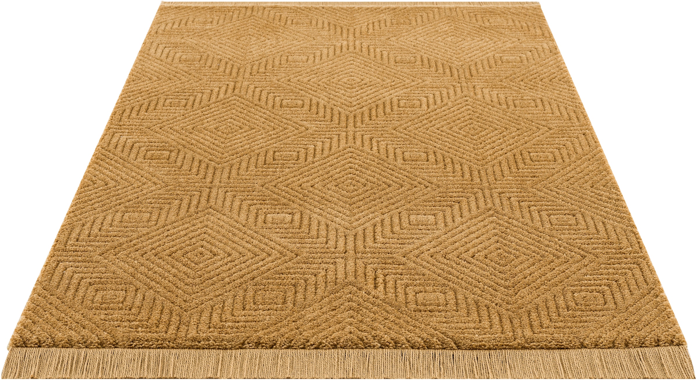 my home weiche Teppich Berber-Optik, Boho bestellen Rauten-Design Look, | »Kanja«, online rechteckig, Haptik, Jelmoli-Versand