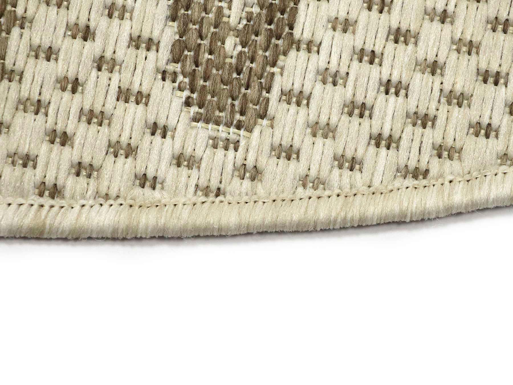 Primaflor-Ideen in Textil Kinderteppich »CABANE - ABC«, rund, Flachgewebe, ABC Buchstaben Bordüre, In- und Outdoor geeignet