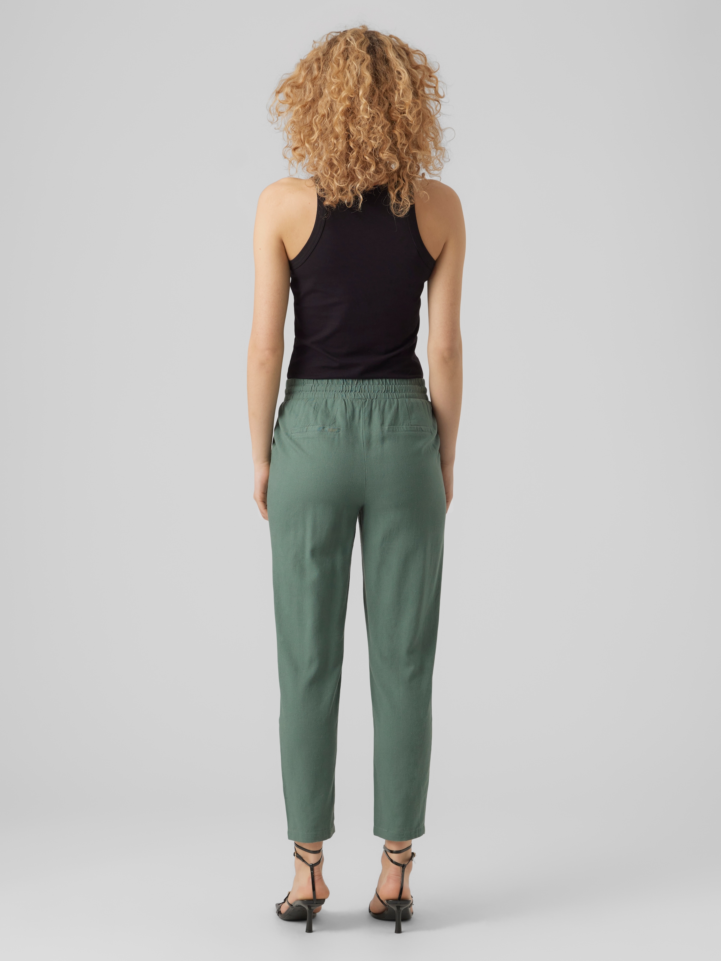 Vero Moda Schlupfhose »VMJESMILO ANKLE PANTS GA NOOS«, mit Leinen