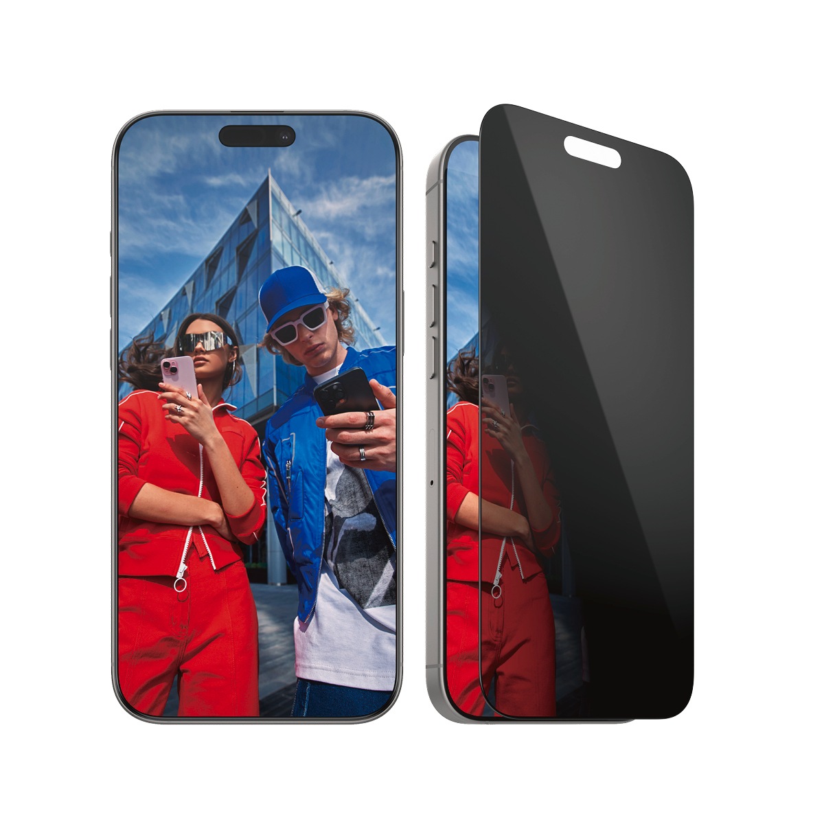 PanzerGlass Displayschutzglas »Privacy Screen Protection«, für Apple iPhone 16 Pro Max, Displayschutzfolie, Schutzfolie, Bildschirmschutz, kratz- & stossfest