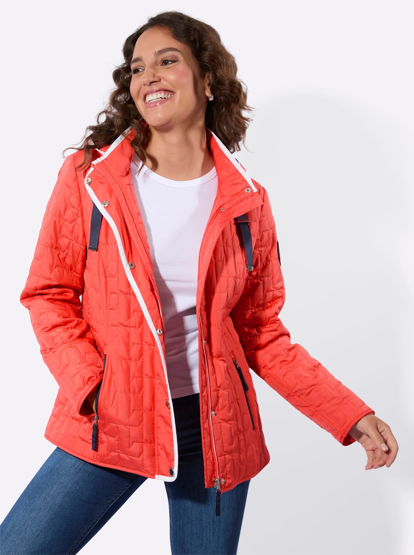 Casual Looks Steppjacke mit Kapuze