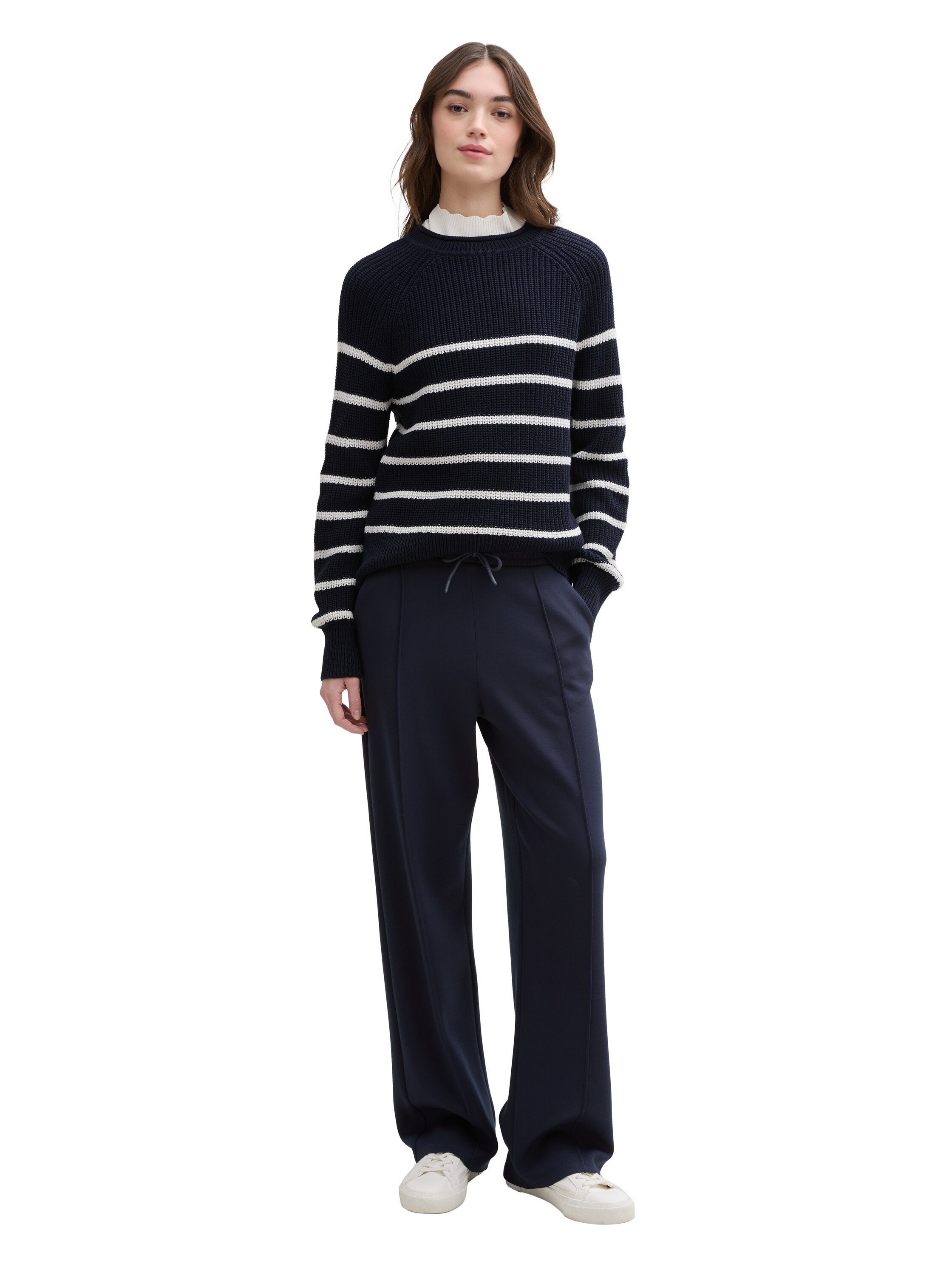 TOM TAILOR Denim Strickpullover, mit Strick-Struktur
