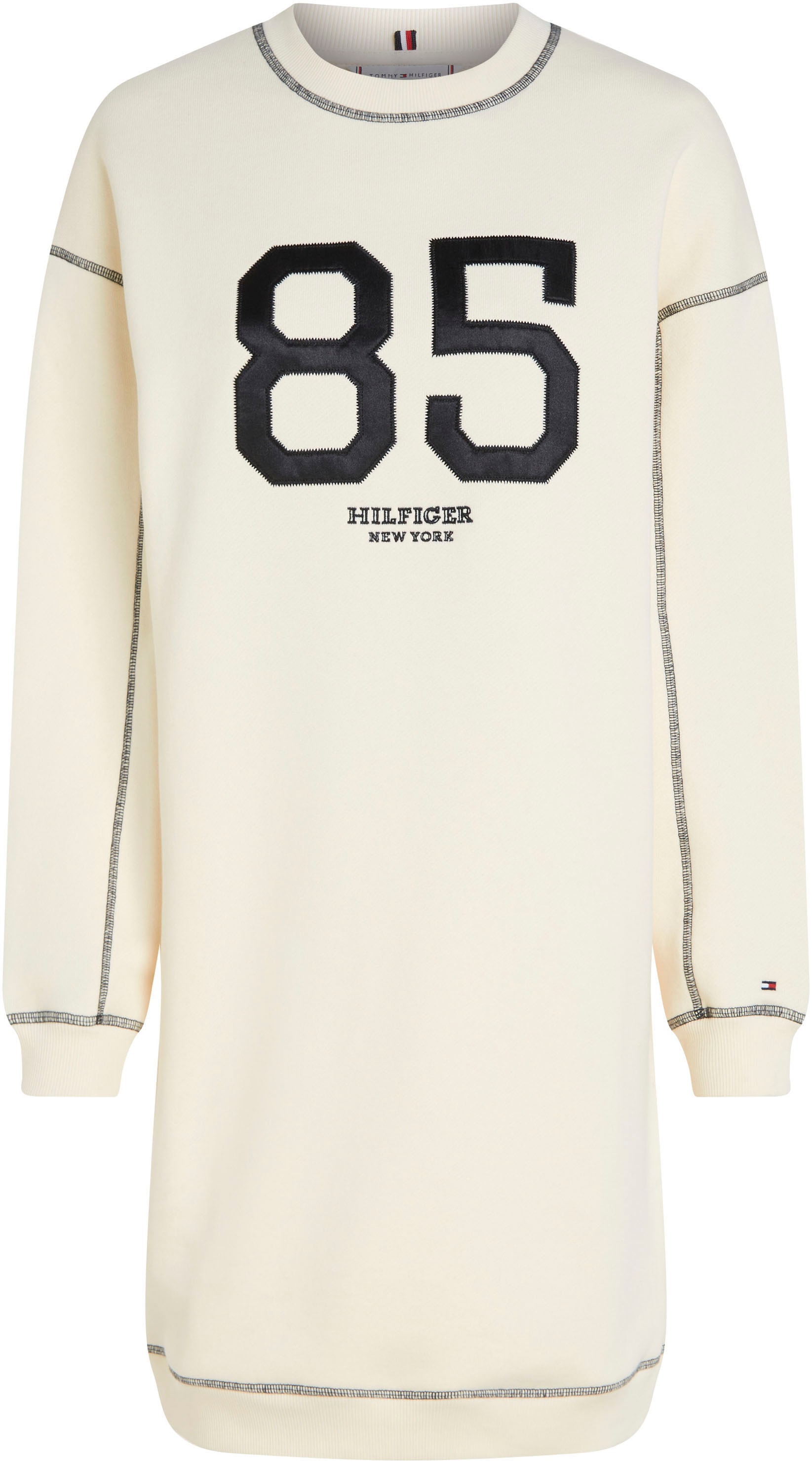 Tommy Hilfiger Sweatkleid »VARSITY 85 SWTSHIRT DRESS LS«, mit Logoprägung