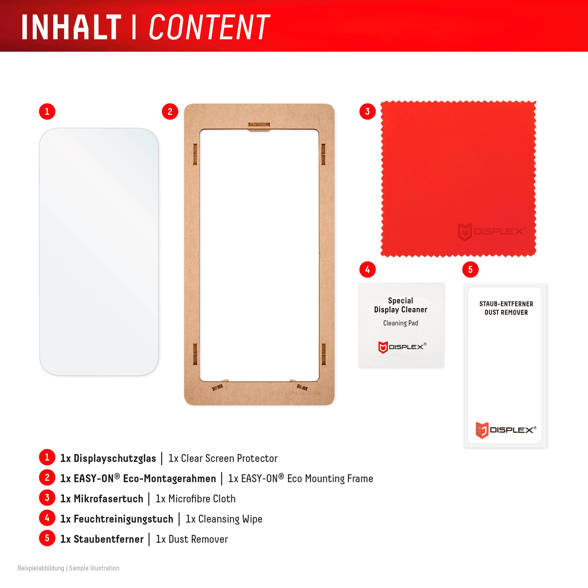 Displex Displayschutzglas »Real Glass«, für Samsung Galaxy S24+-Samsung Galaxy S25+, Displayschutzfolie Displayschutz kratzer-resistent 10H splitterfest