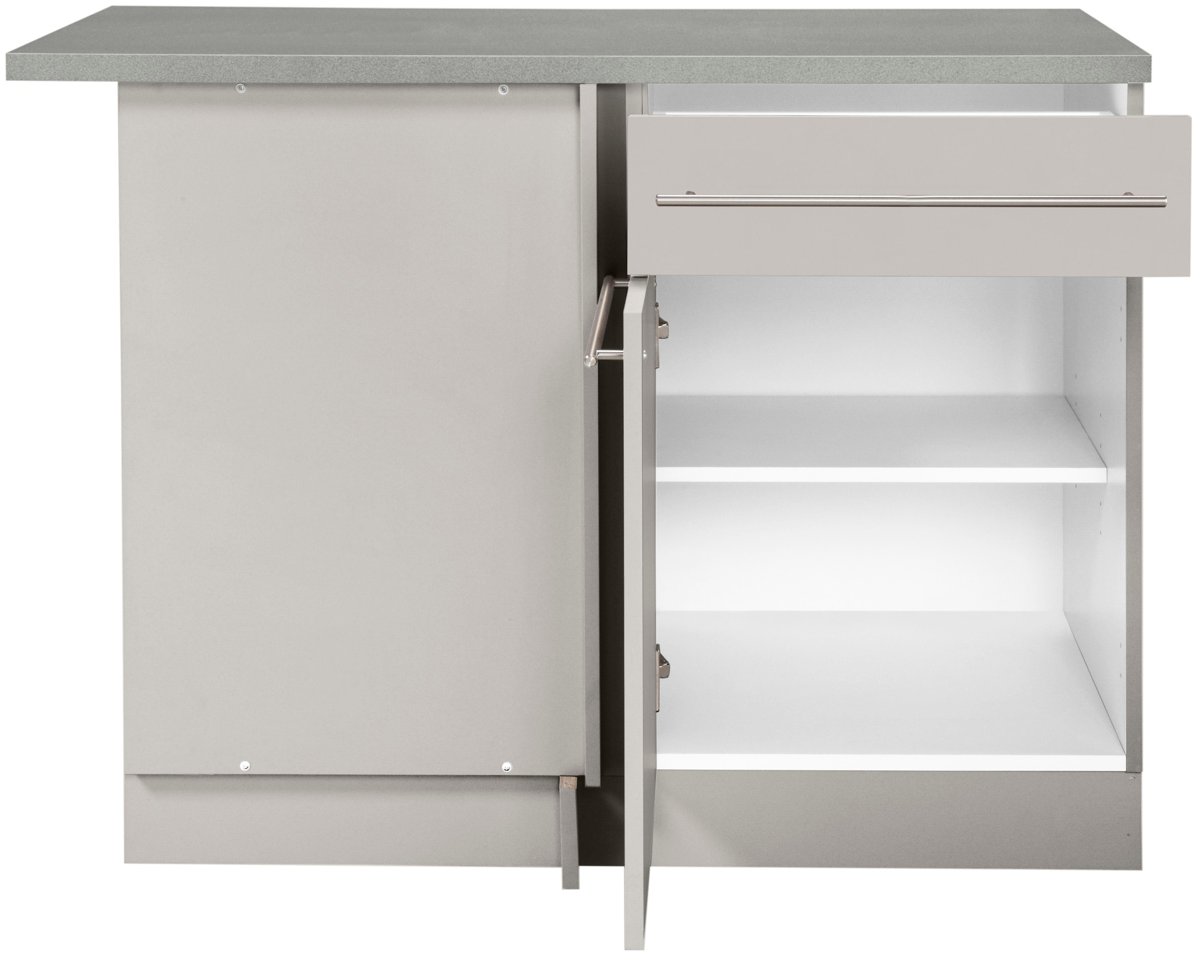 wiho Küchen Eckunterschrank »Chicago«, 110 cm breit, für eine optimale Raumnutzung