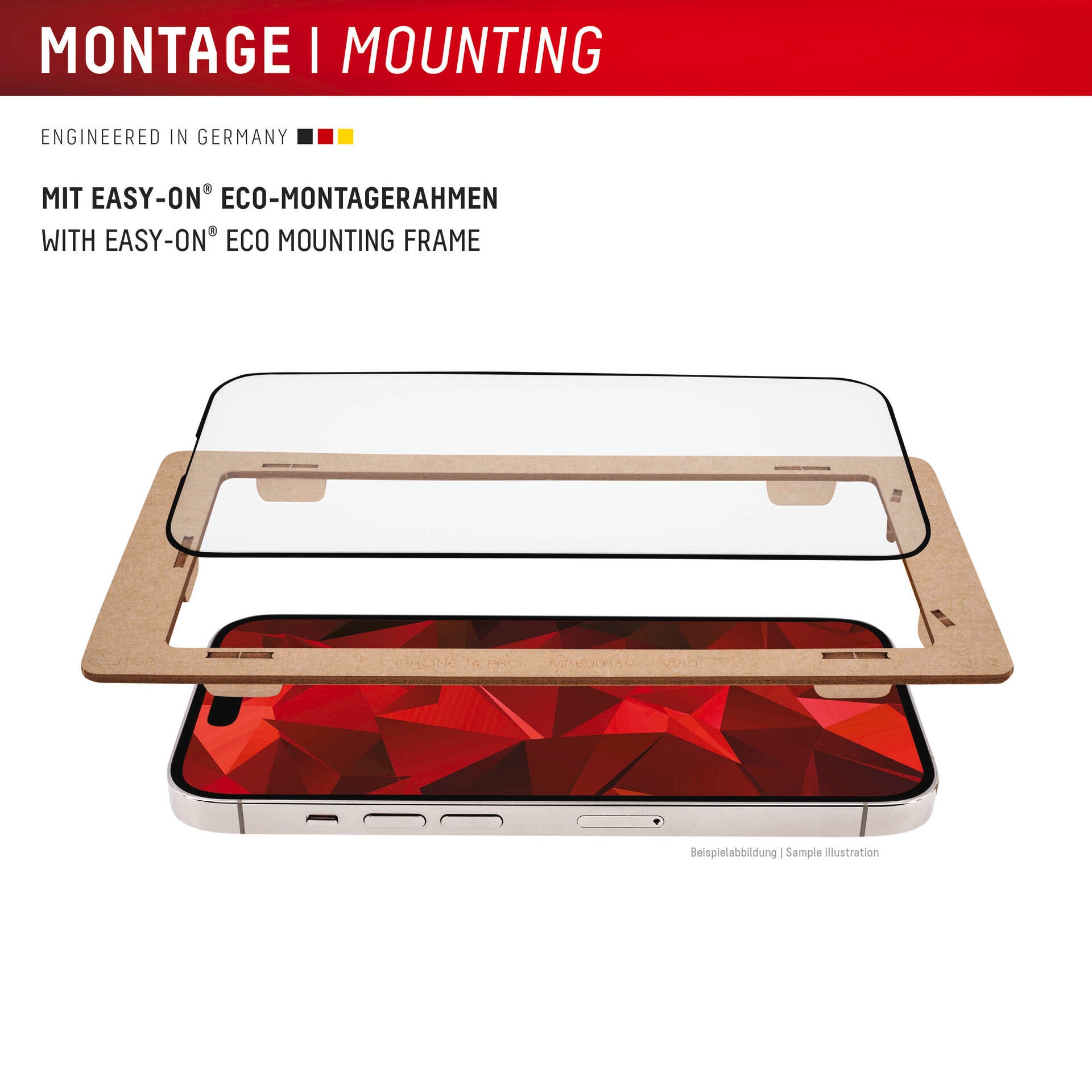Displex Displayschutzglas »Premium Glass Full Cover«, für Apple iPhone 16, (1 St.), Displayschutzfolie, Schutzfolie, Bildschirmschutz, kratz- & stossfest