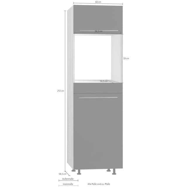 ❤ OPTIFIT Backofen/Kühlumbauschrank »Bern«, 60 cm breit, 212 cm hoch, mit höhenverstellbaren  Stellfüssen entdecken im Jelmoli-Online Shop