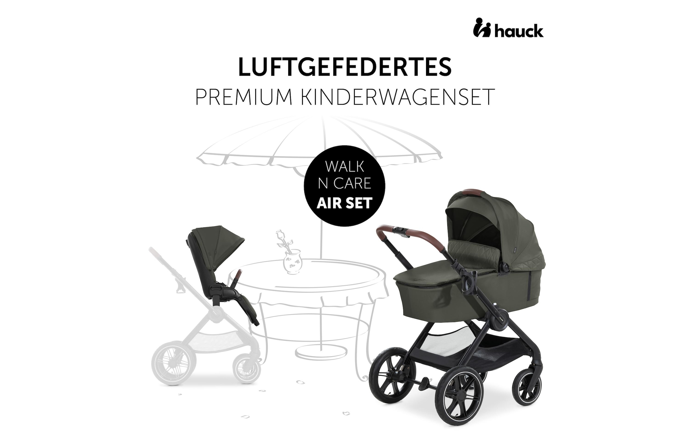 Hauck Kombi-Kinderwagen »Walk N Care«, 22 kg