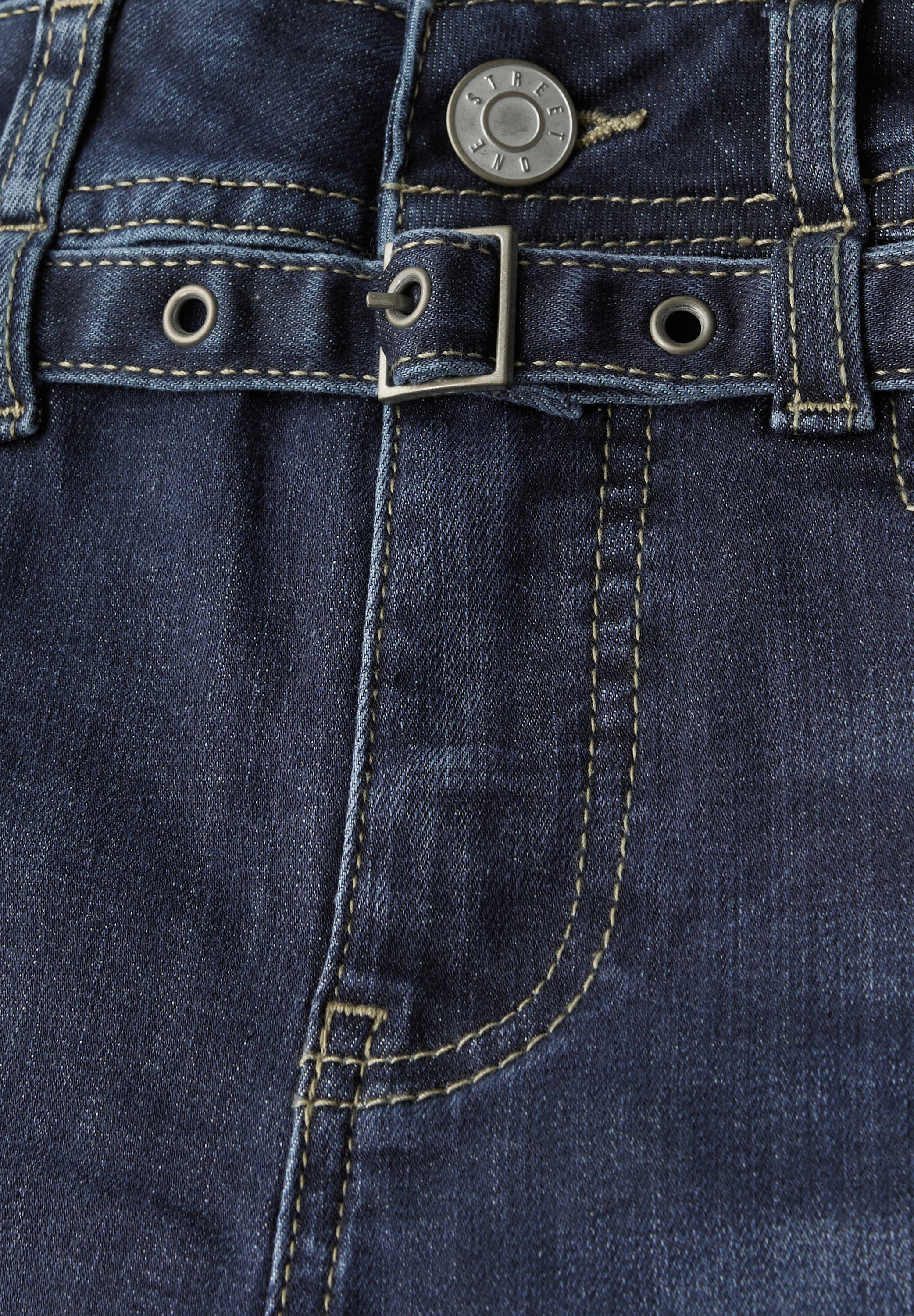 STREET ONE Weite Jeans, mit Jeans-Gürtel