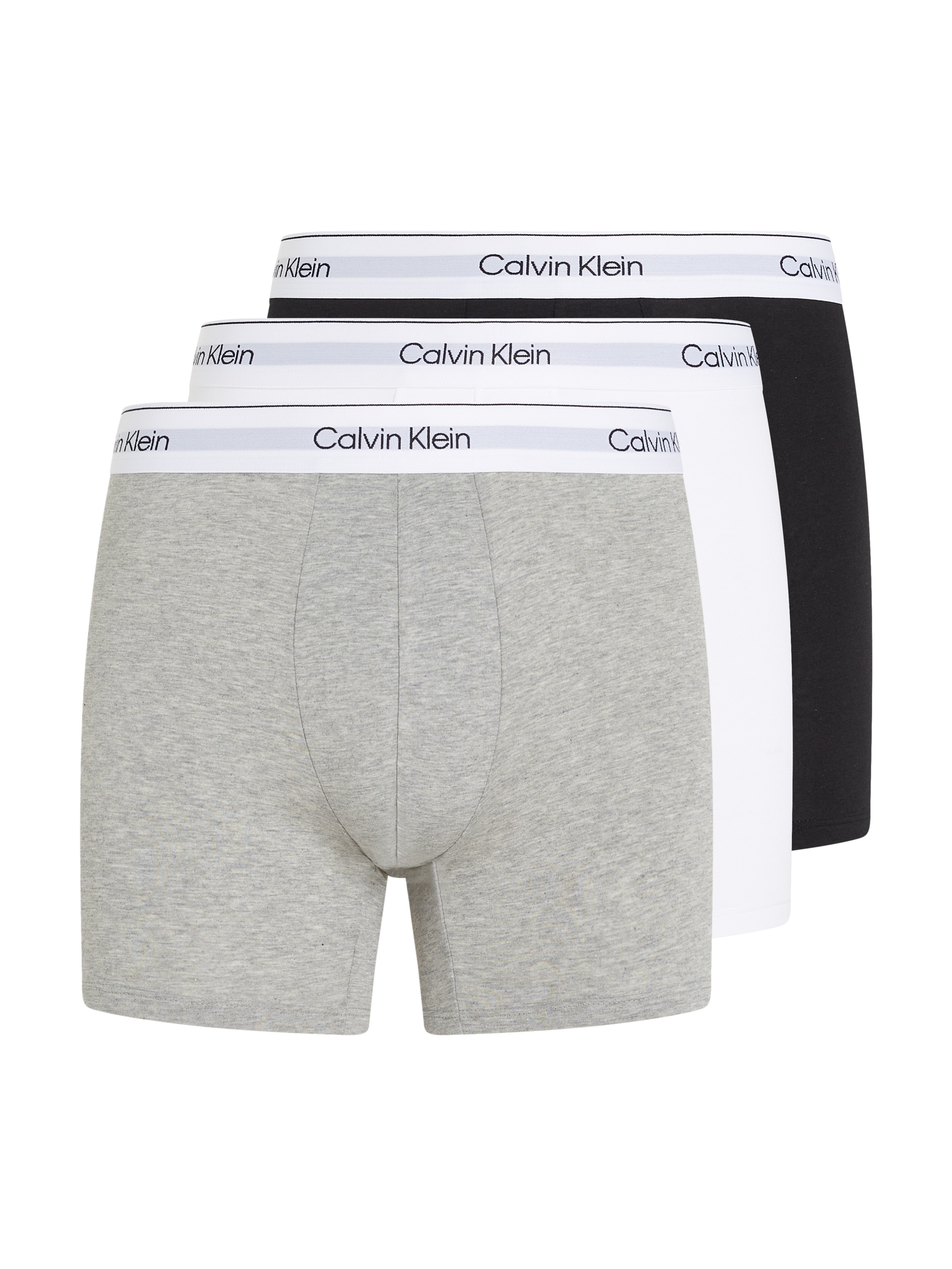 Calvin Klein Underwear Boxer »BOXER BRIEF 3PK« Packung, 3 Stk. mit längerem Bein, Logo-Elastikbund (3 Stück)