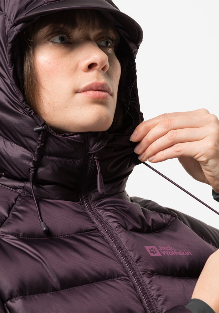 Jack Wolfskin Daunenjacke »NEBELHORN DOWN HOODY W«, mit Kapuze