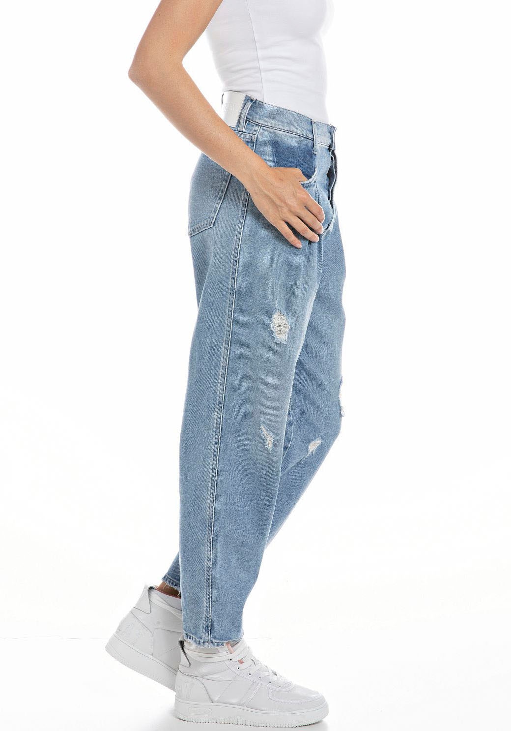 Jelmoli-Versand »Jeans bestellen mit Schweiz Bundfalte« Ankle-Jeans Replay bei online