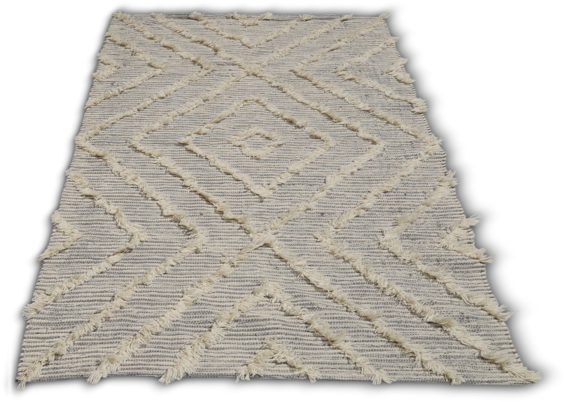 my home Teppich »Kanja«, rechteckig, online bestellen weiche Jelmoli-Versand Look, Rauten-Design Berber-Optik, | Boho Haptik