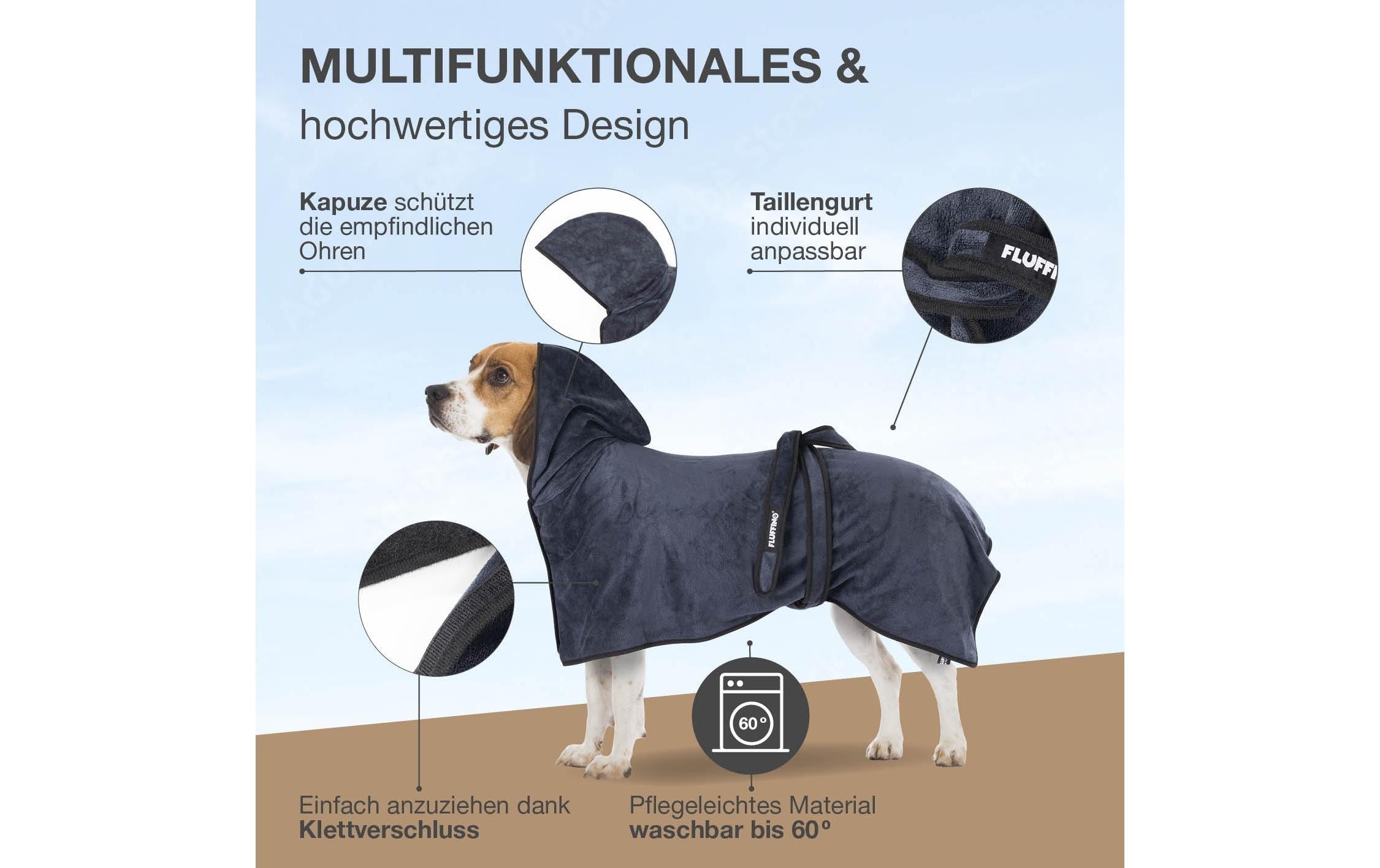 Hundehandtuch, (1 St.)