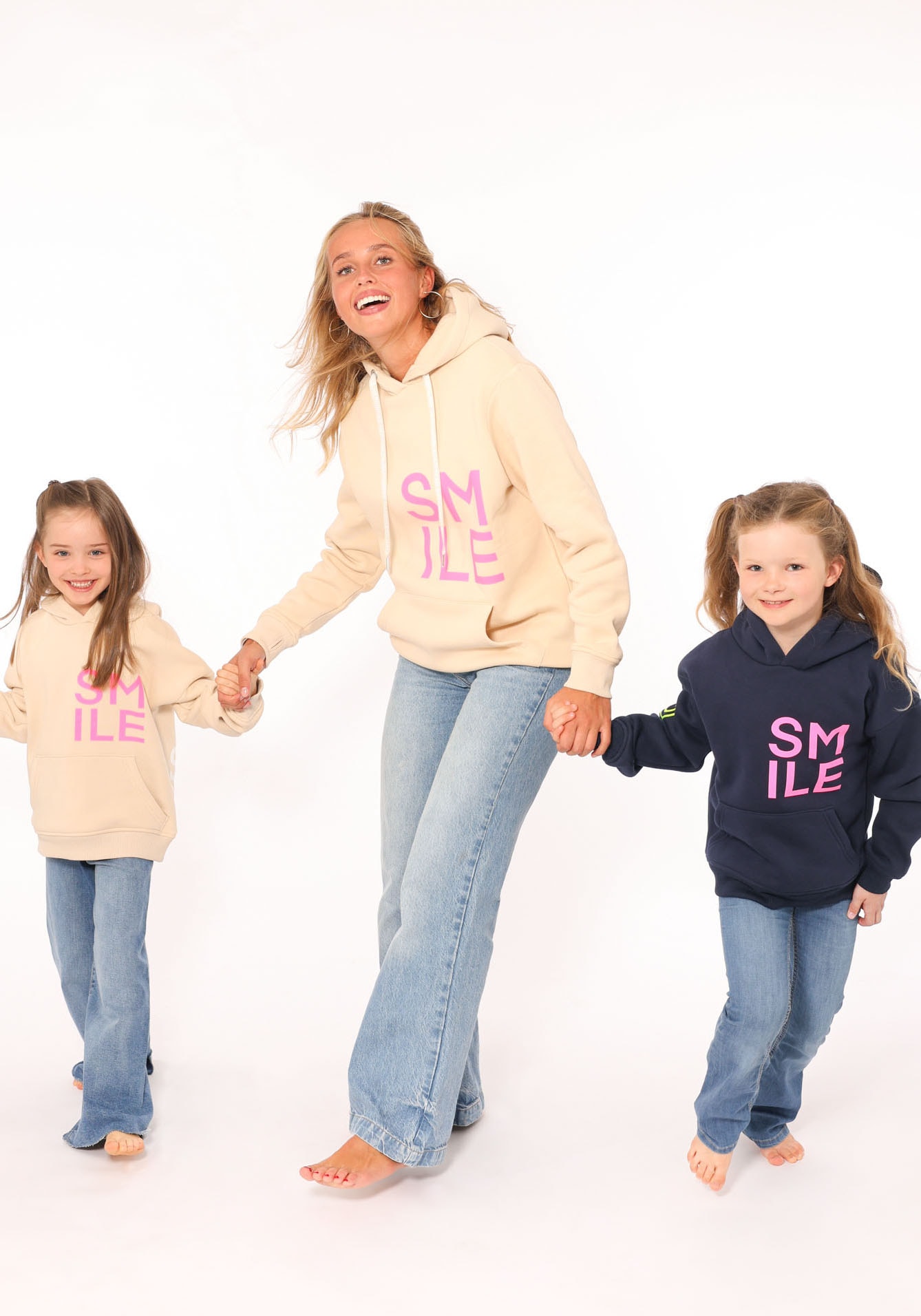 Zwillingsherz Hoodie »"Alissa"«, mit SMILE Print