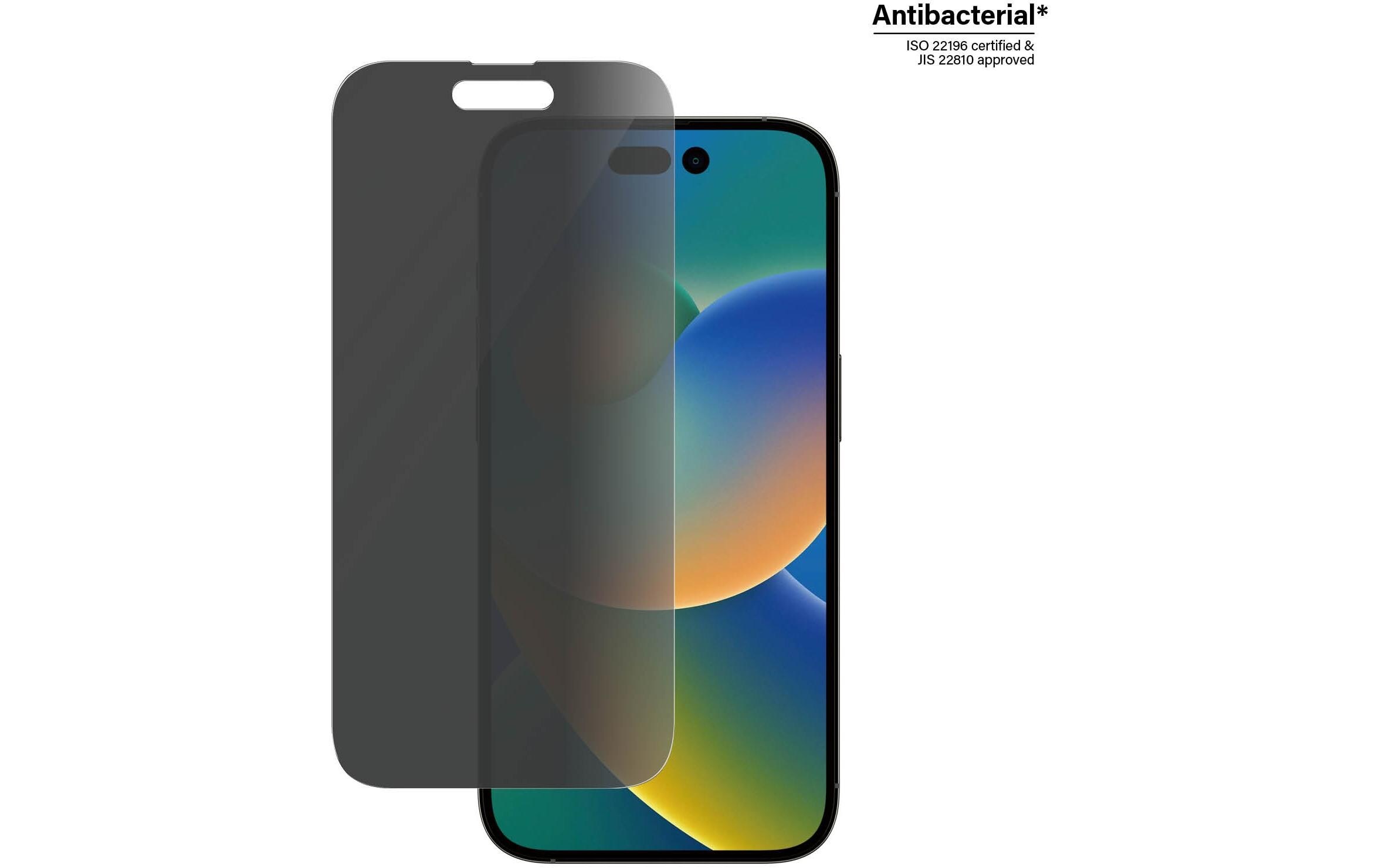 PanzerGlass Displayschutzglas »Classic Fit Privacy iPhone 14 Pro«, für iPhone 14 Pro, (1 St.)