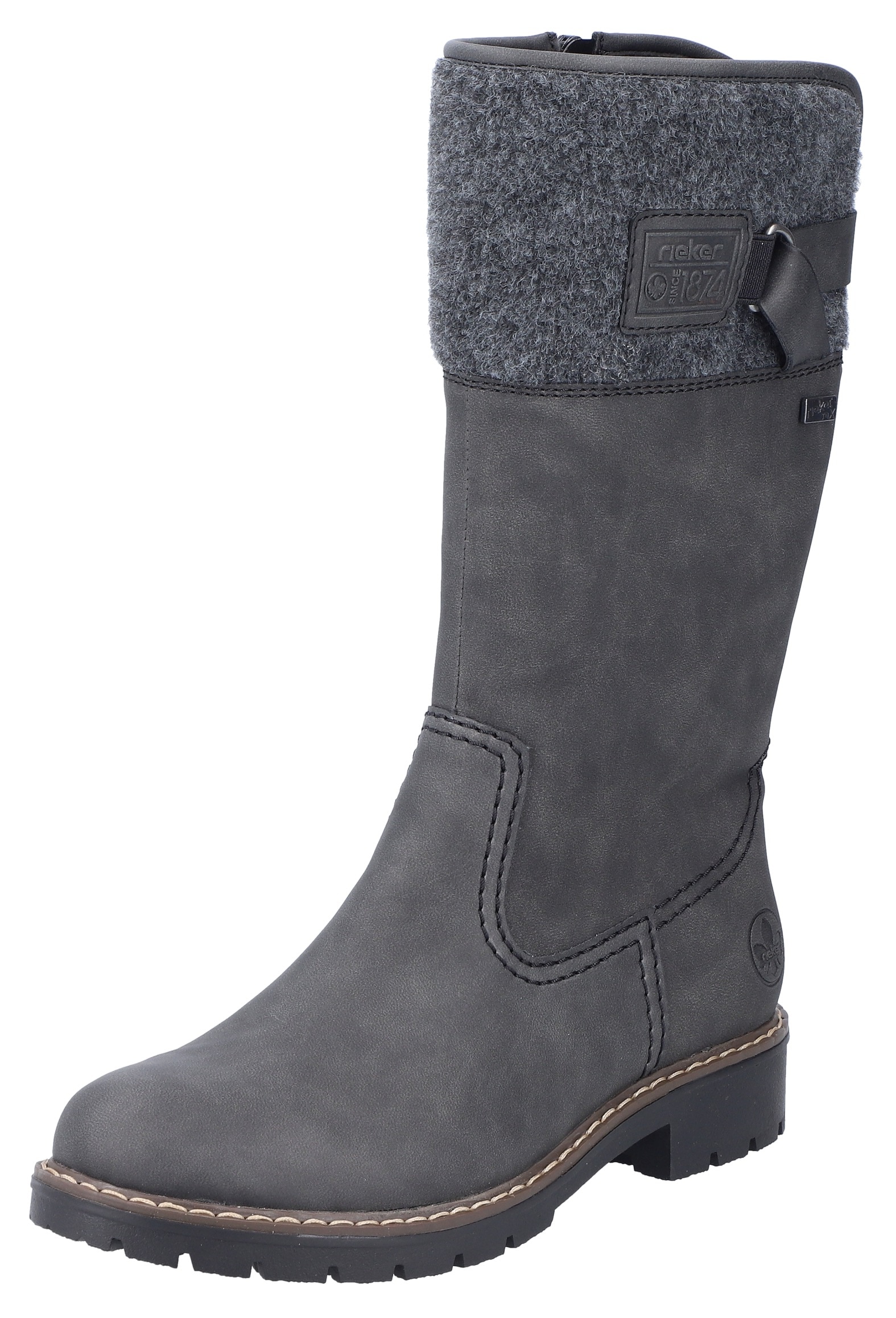 Rieker Winterstiefel, Boots, Blockabsatz, mit wasserabweisender riekerTEX-Membran