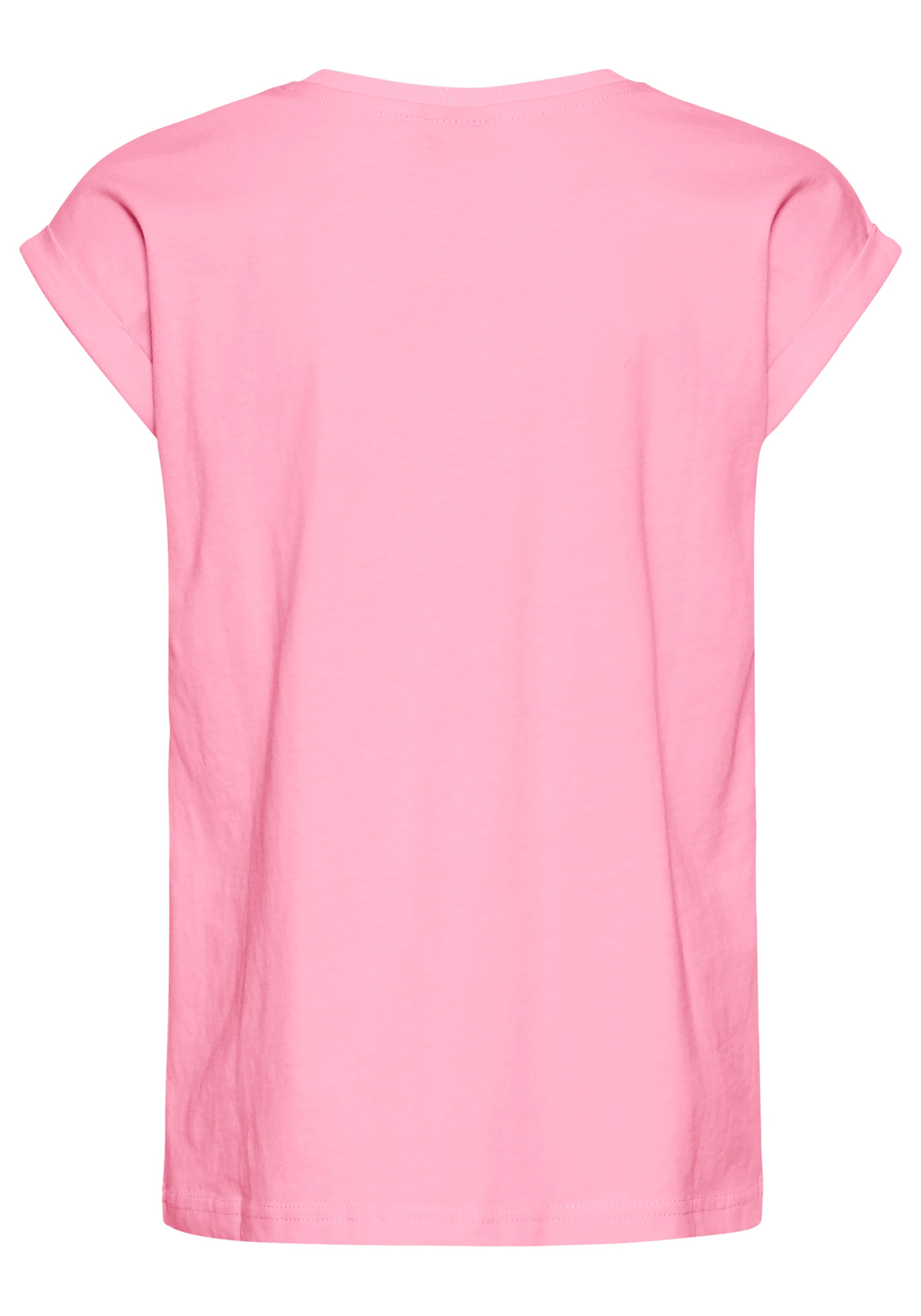 KIDSWORLD T-Shirt »Sprücheshirt mit überschnittener Schulter«, T-Shirt "YEAH" print