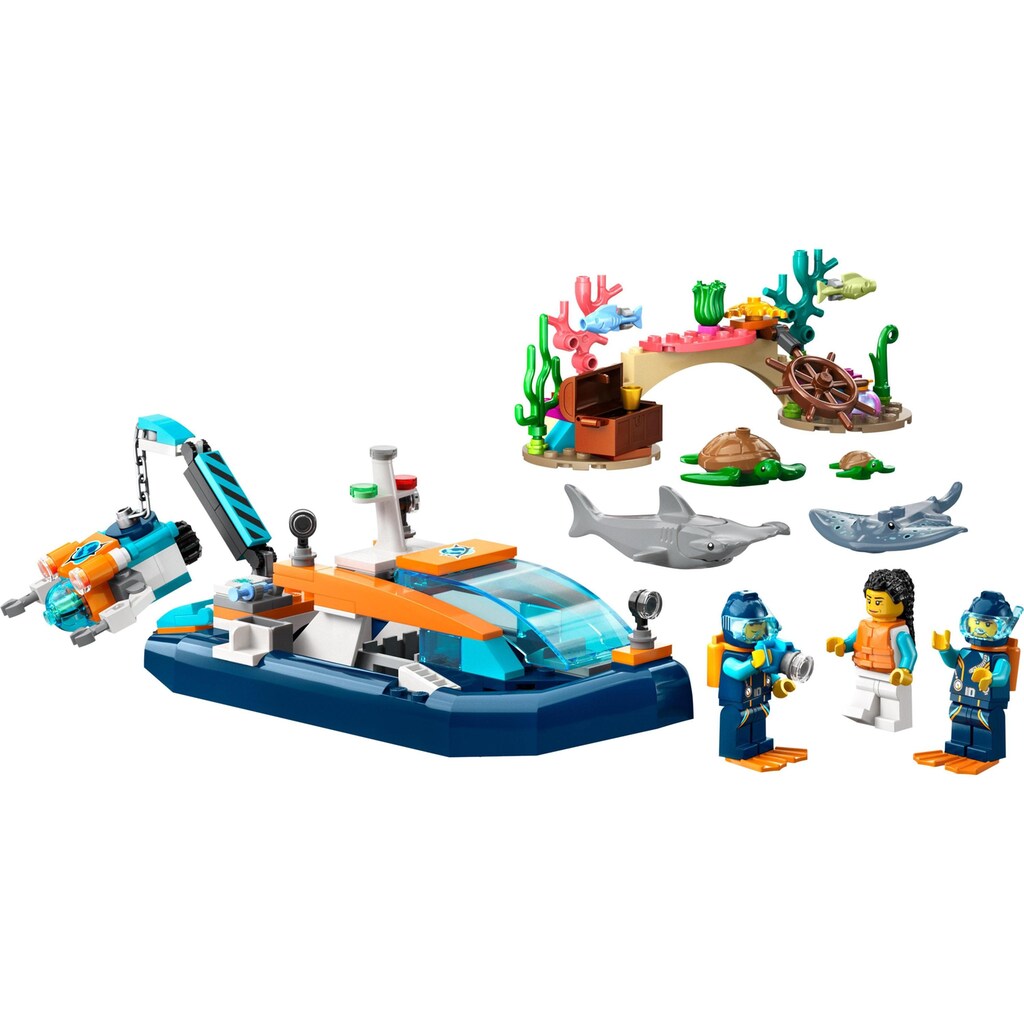 LEGO® Spielbausteine »City Meeresforscher-Boot 6037«, (182 St.)