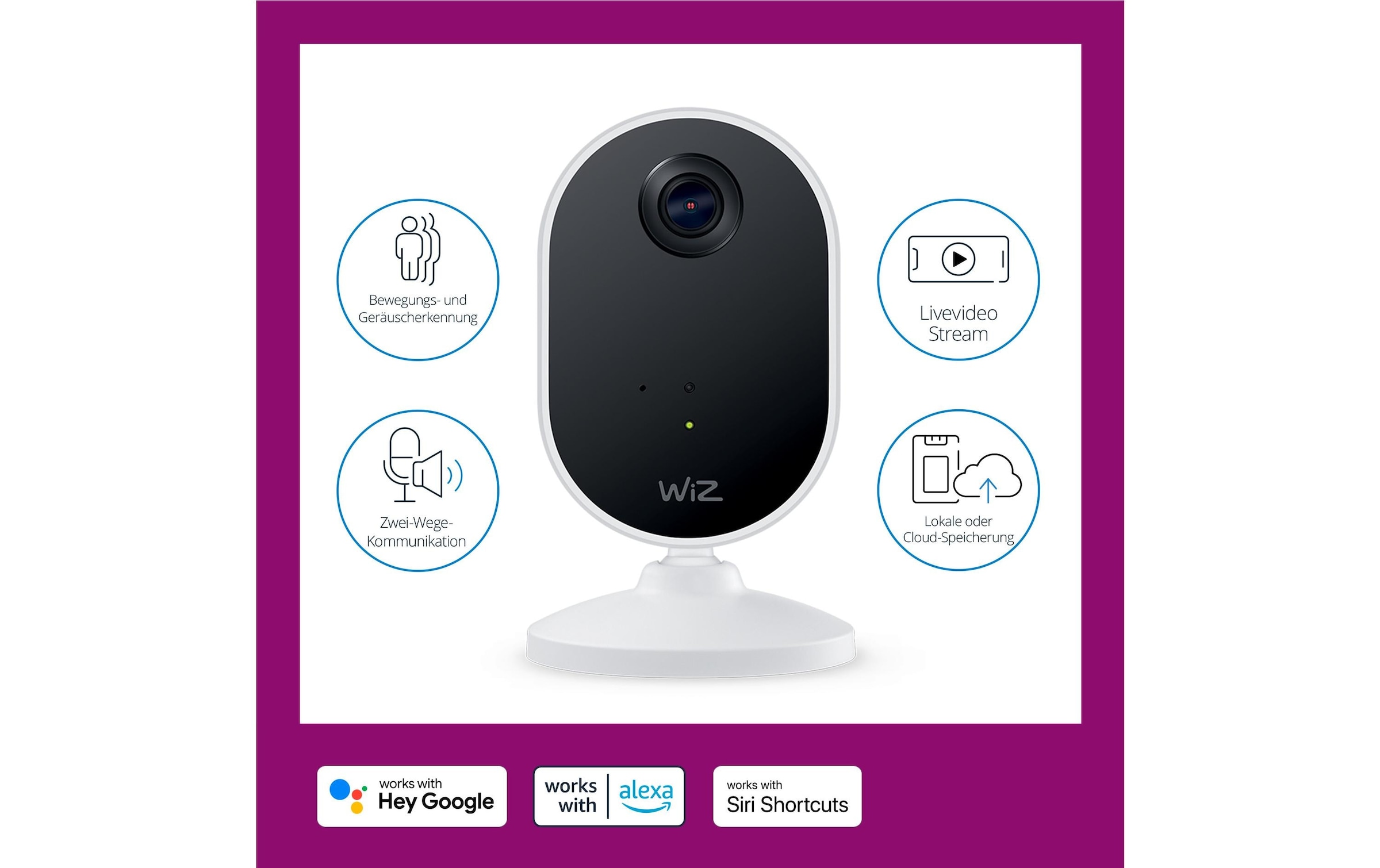 WiZ Smart Home Kamera »Indoor WiFi«, (1)