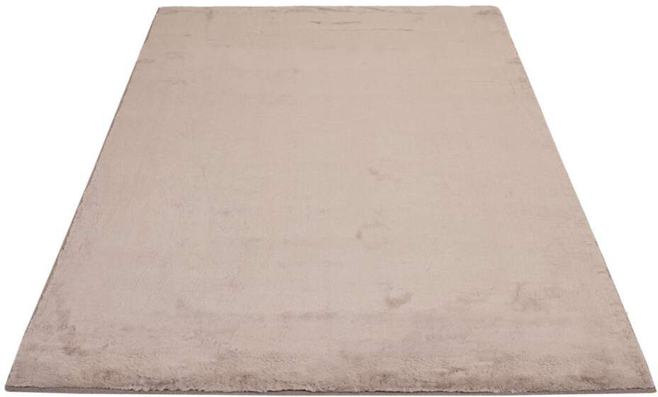 Carpet City Hochflor-Teppich »TOPIA 400«, rechteckig, 21 mm Höhe, Kunstfell-Teppich mit Kaninchenfell-Optik, Haptik, Schlafzimmer