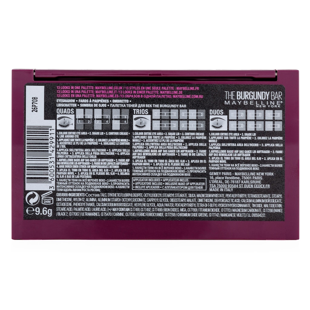 Maybelline Lidschatten-Palette »Burg«