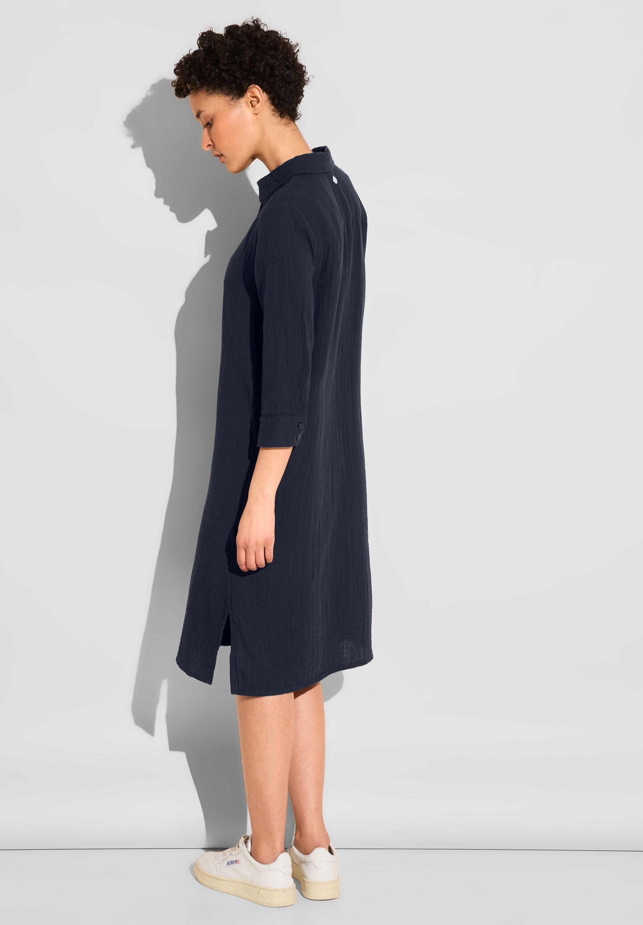 STREET ONE Hemdblusenkleid, mit Struktur