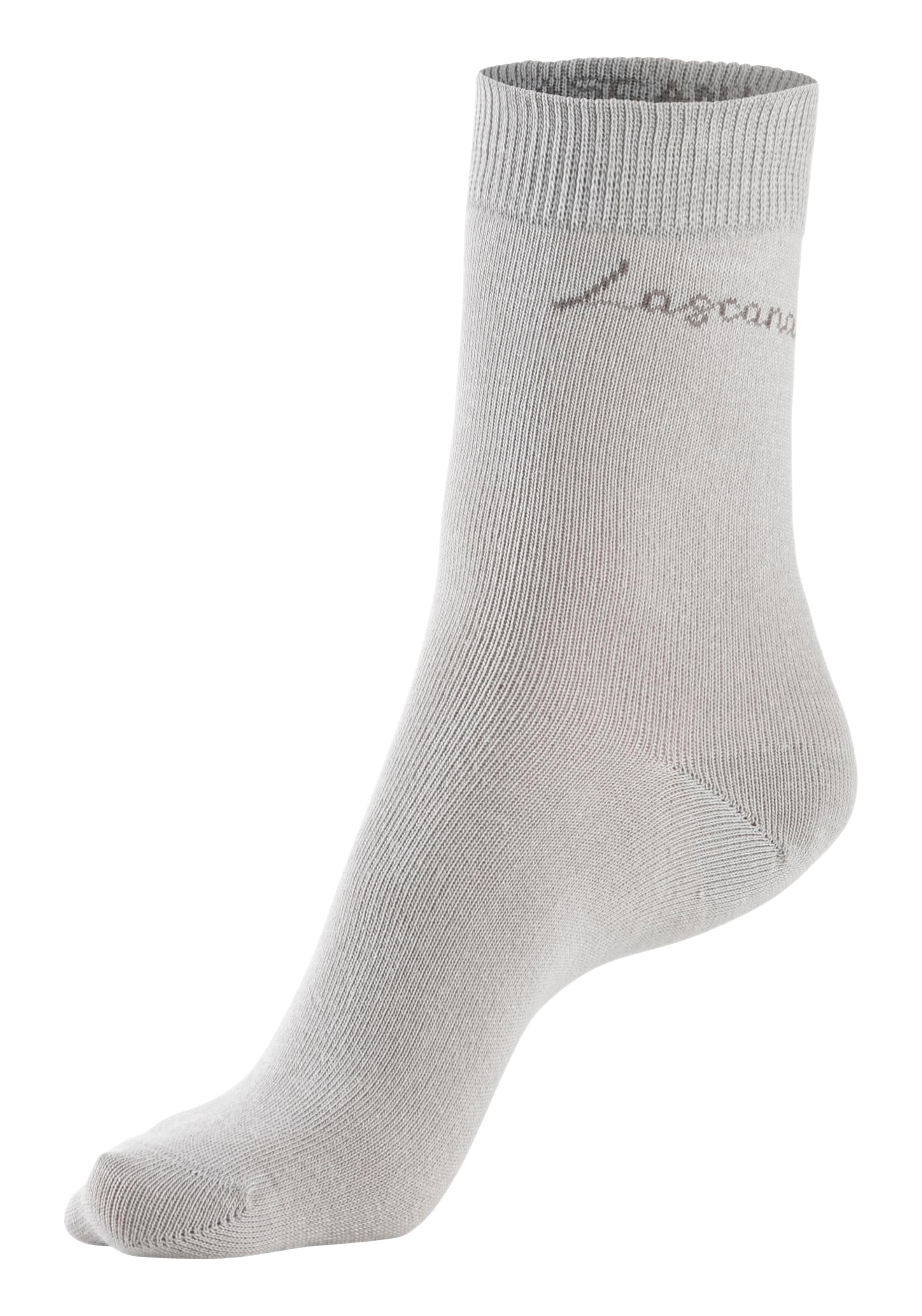 LASCANA Basicsocken, (Box, 4 Paar), in ansprechender Geschenkbox