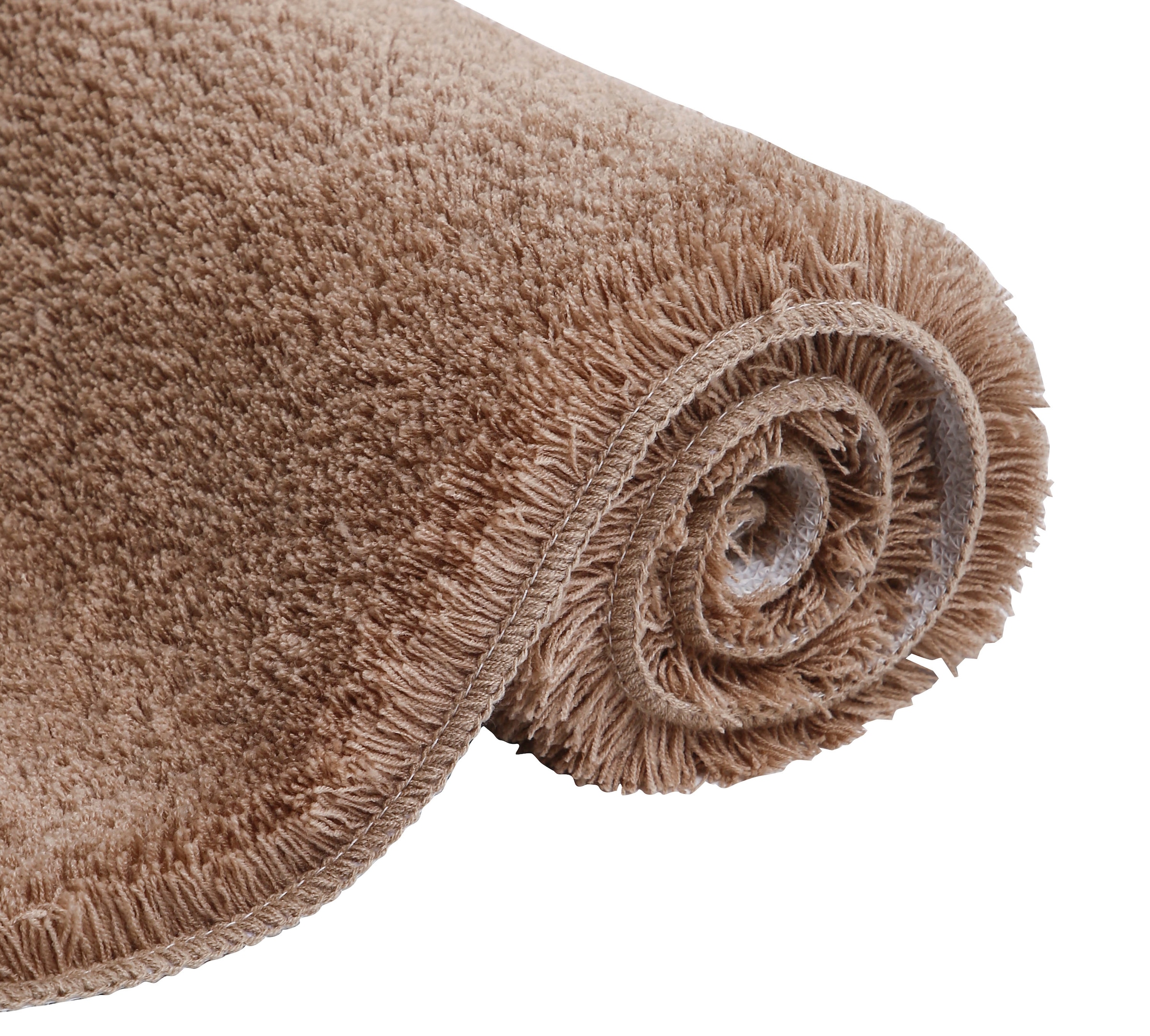 my home Badematte »Merida, Badvorleger, Badezimmer Teppich«, rutschhemmend beschichtet, fussbodenheizungsgeeignet-schnell trocknend-strapazierfähig, Badteppich, Uni Farben, rechteckig, rund & als 2-tlg. Set erhältlich