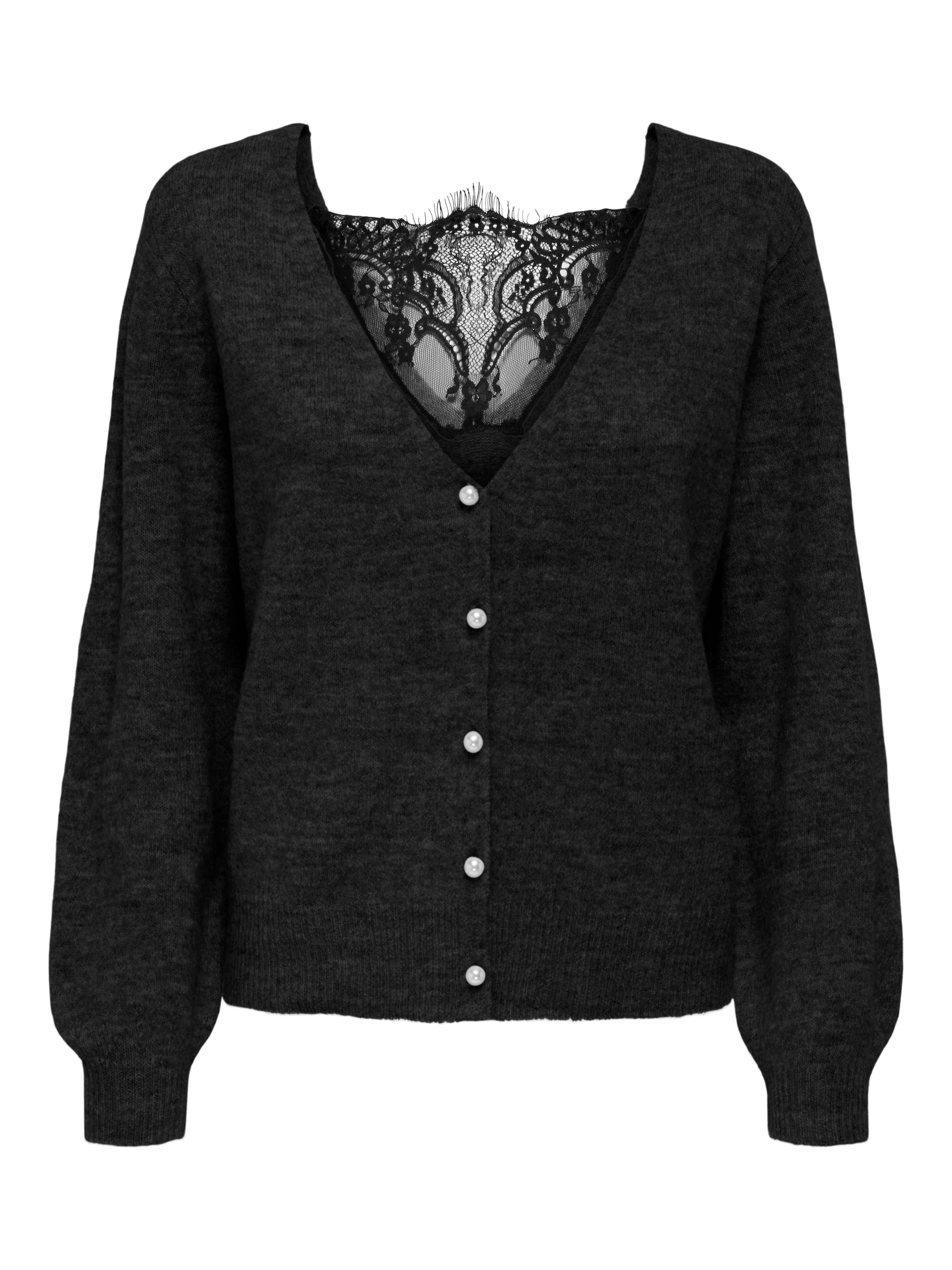 ONLY Strickjacke »ONLADELE LS LACE MIX REVERS CARDI CC KNT«