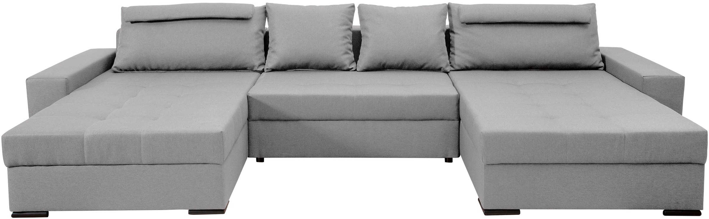 COLLECTION AB Wohnlandschaft "Josy XXXL-Relax U-Form, B: 352 cm" Schlaffunktion, Bettkasten & 2 Nackenkissen, Federkern