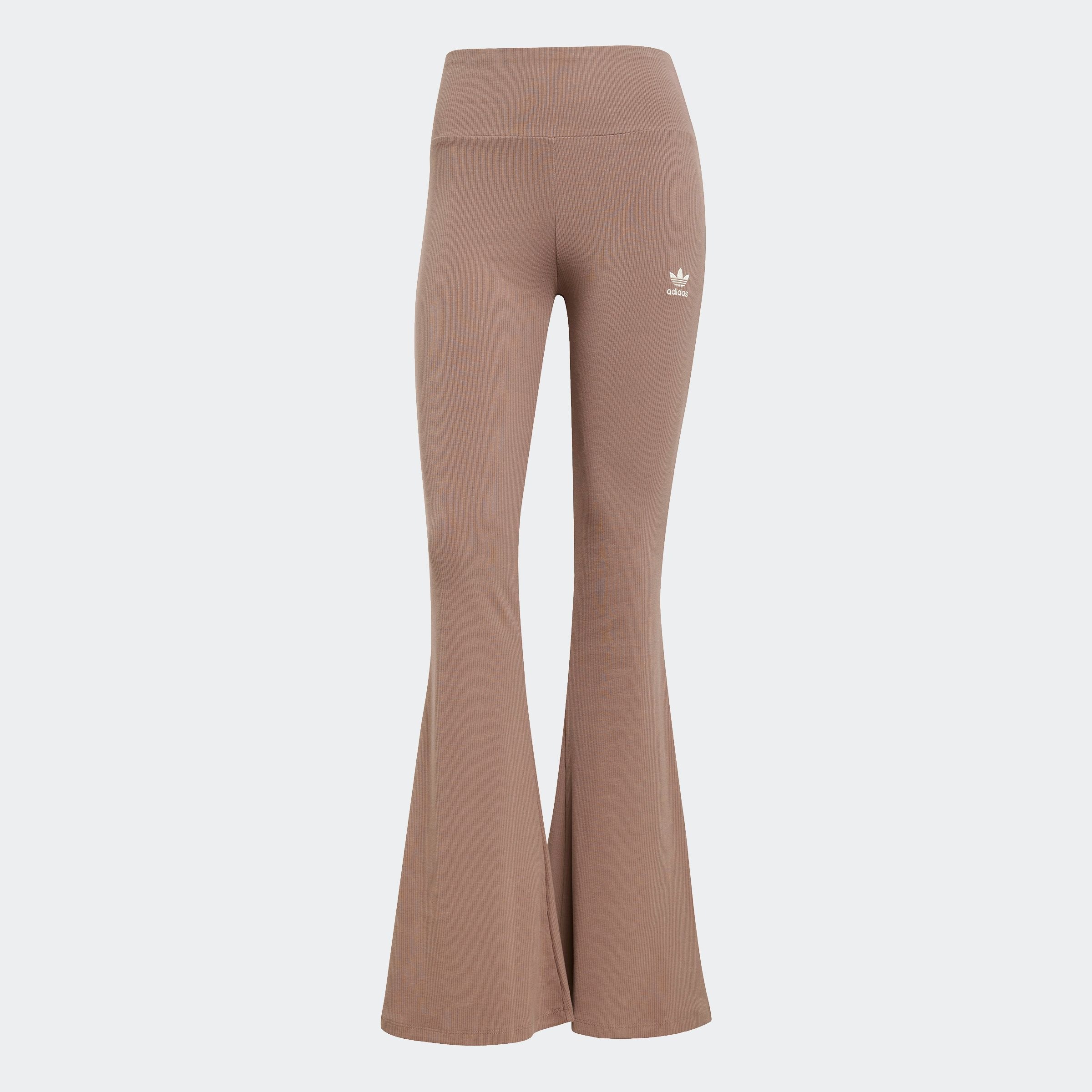adidas Originals Leggings »ESS FL LEGGINGS«, (1 tlg.), mit ausgestelltem Bein und Ripp Optik, hoher Bund