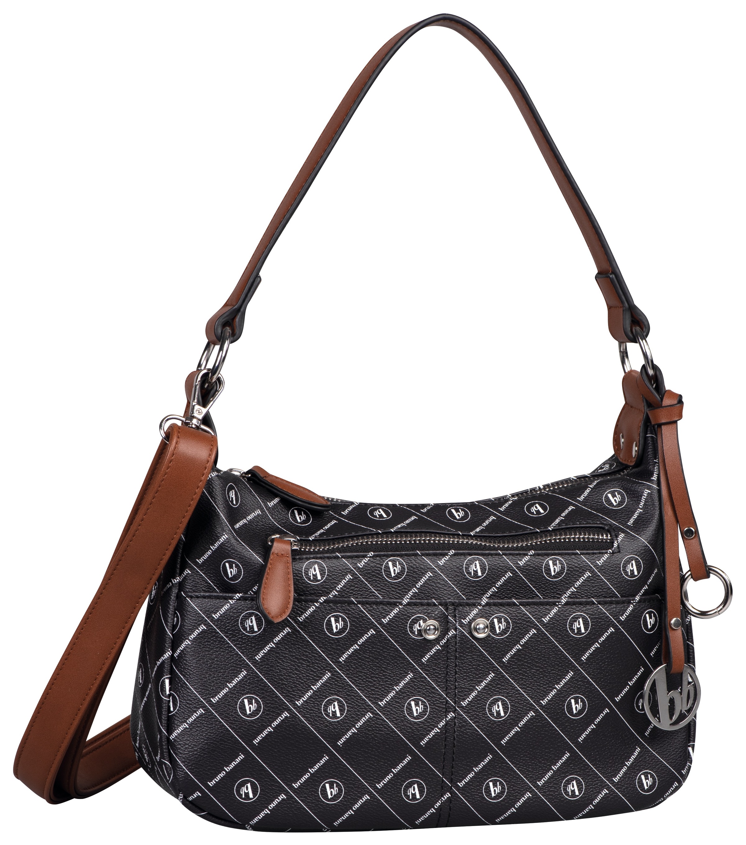 Logo Print Hobo Bag by Bruno Banani