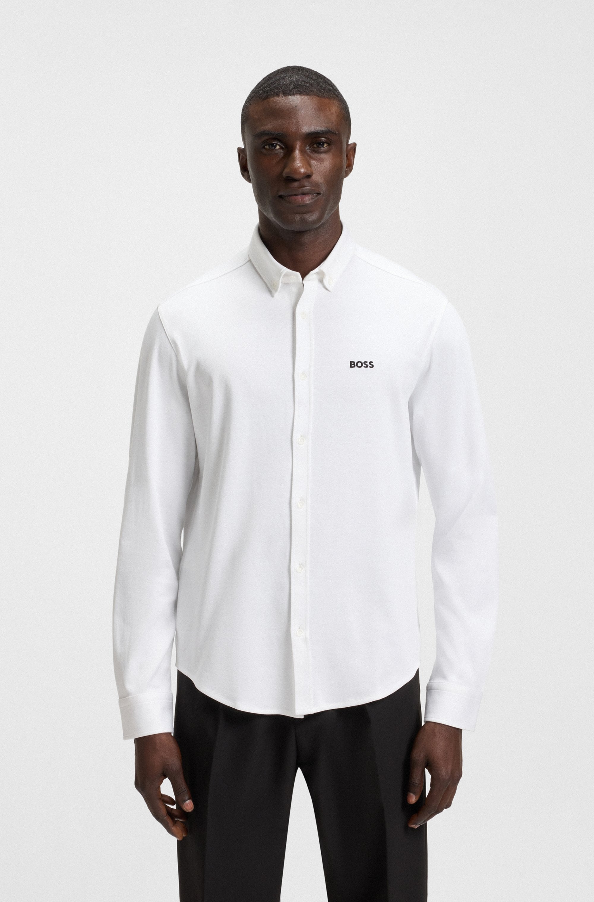 BOSS GREEN Langarmhemd »B Motion L« softe Baumwolle, Vier-Wege-Stretch, knitterfrei