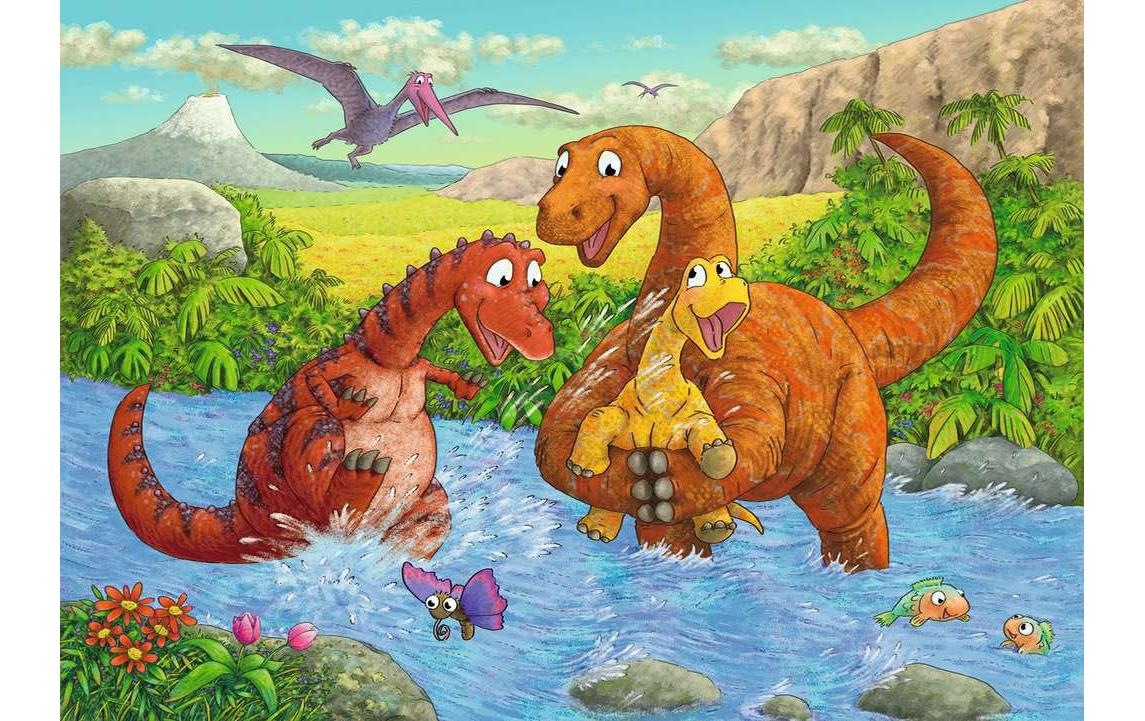 Ravensburger Puzzle »Spielende Dinos«, (24 tlg.)