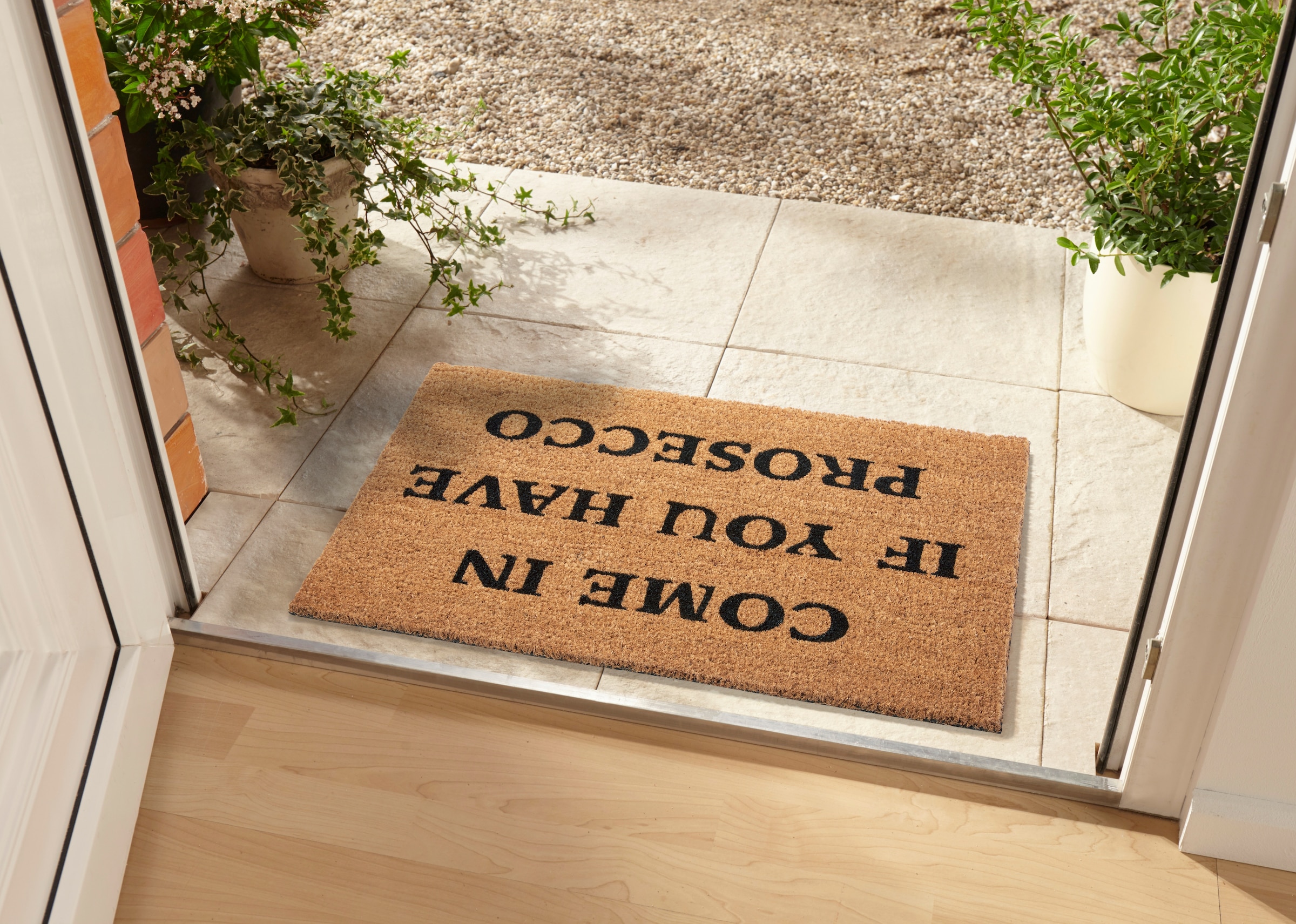 HANSE Home Fussmatte »Mix Mats Kokos Prosecco, Türmatte«, rechteckig, 15 mm Höhe, Kokos, Schmutzfangmatte, Outdoor, Rutschfest, Innen, Kokosmatte, Flur