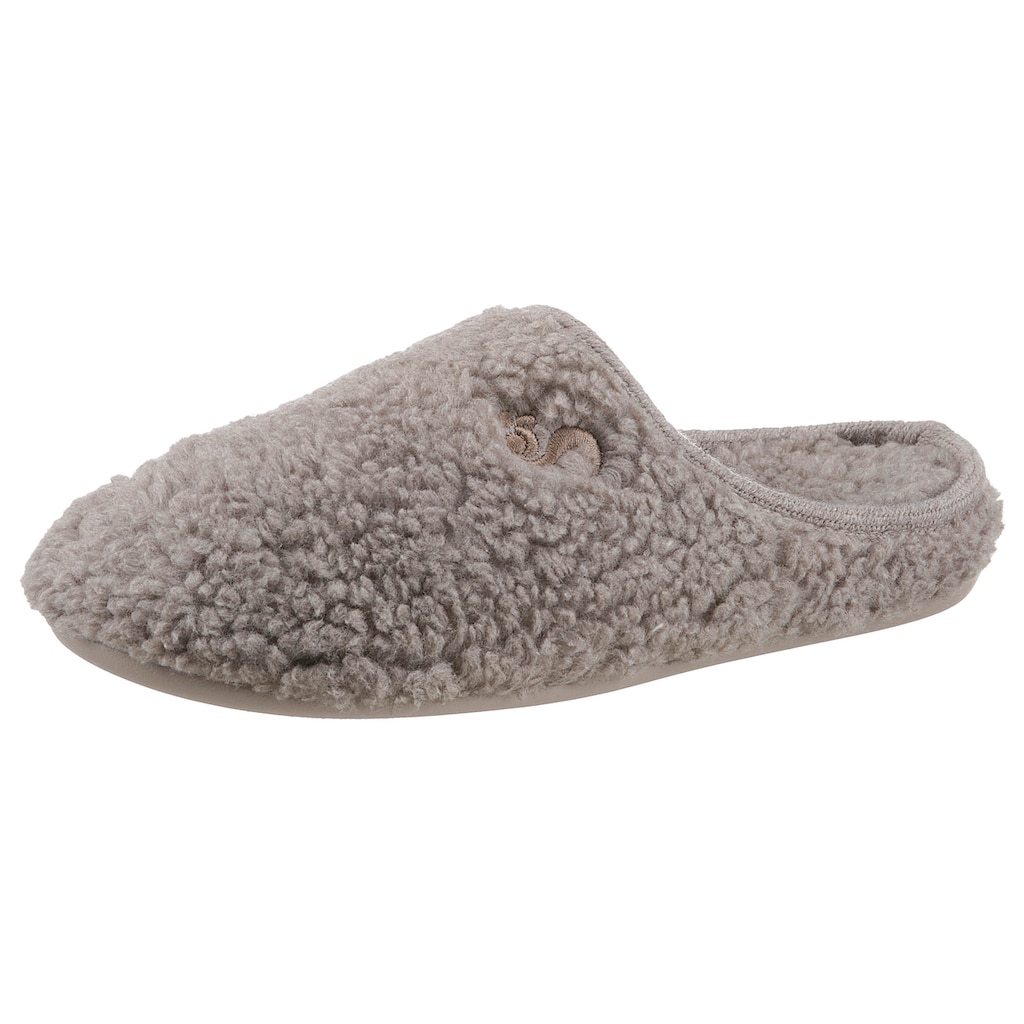 thies Pantoffel »Bio-Teddy«, in kuscheliger Optik