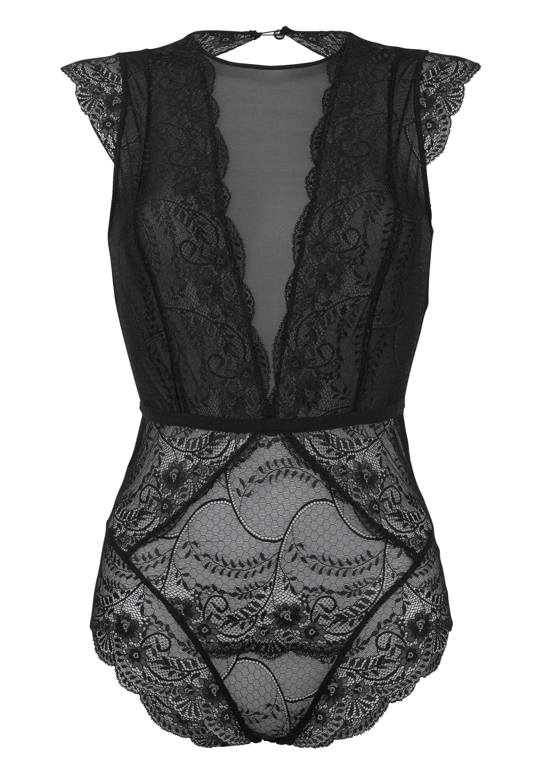 LASCANA Body, aus transparenter Spitze und Netzeinsätzen, sexy Dessous