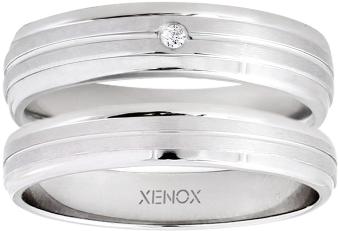 mit Zirkonia Partnerring wahlweise »Xenox Friends, oder ohne Jelmoli-Versand X2548«, X2547, Schweiz kaufen & online bei XENOX