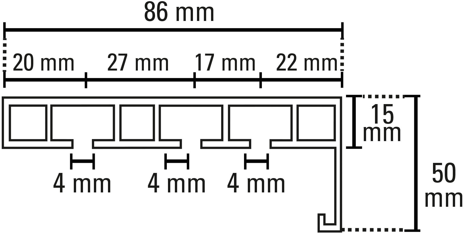 GARDINIA Vorhangschiene »mit Blende P2Ü«, mit Bohren, Holz, mit angespritzter Kunststoffblende