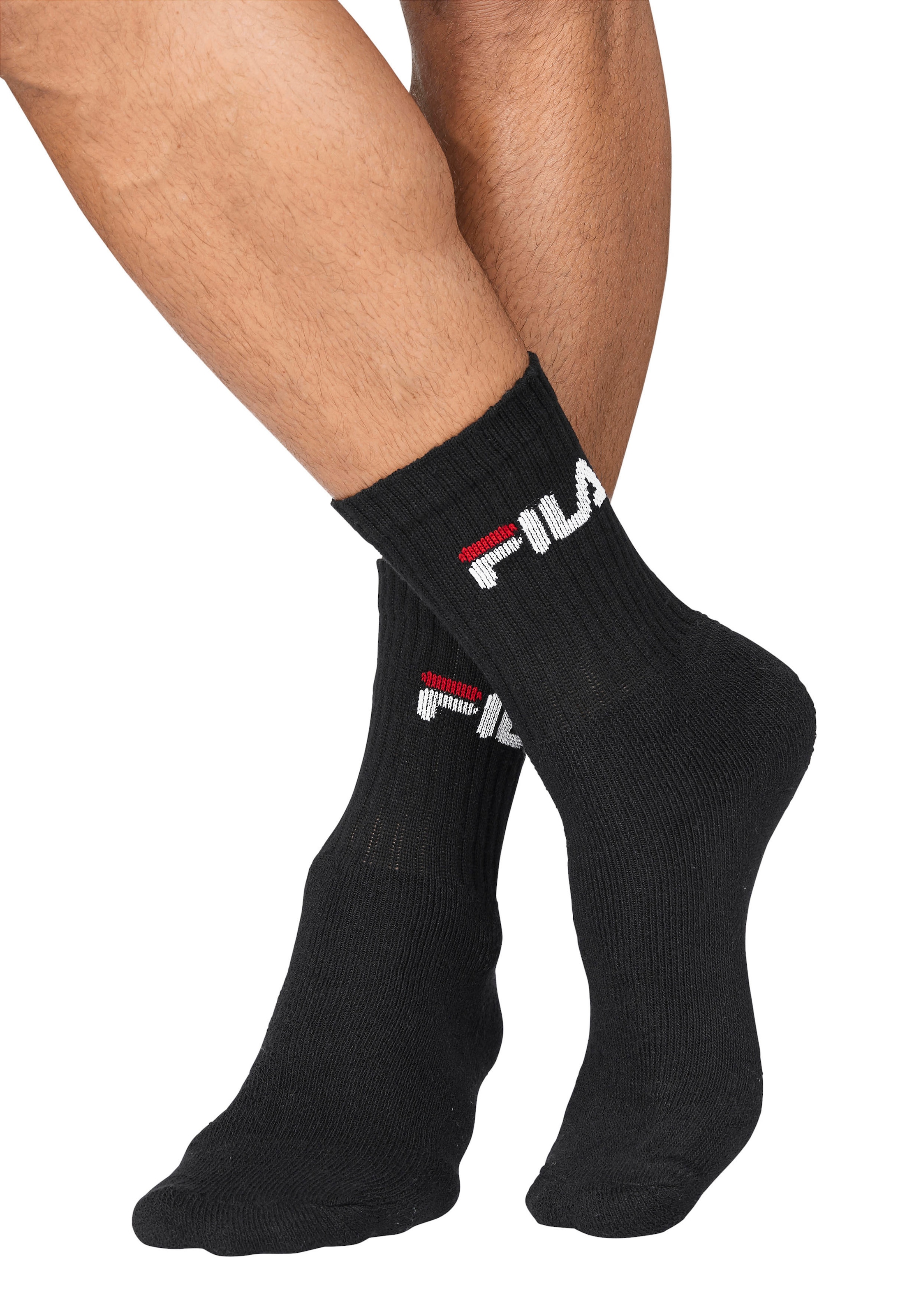 Fila Tennissocken, (6er Pack), mit eingestricktem Logo