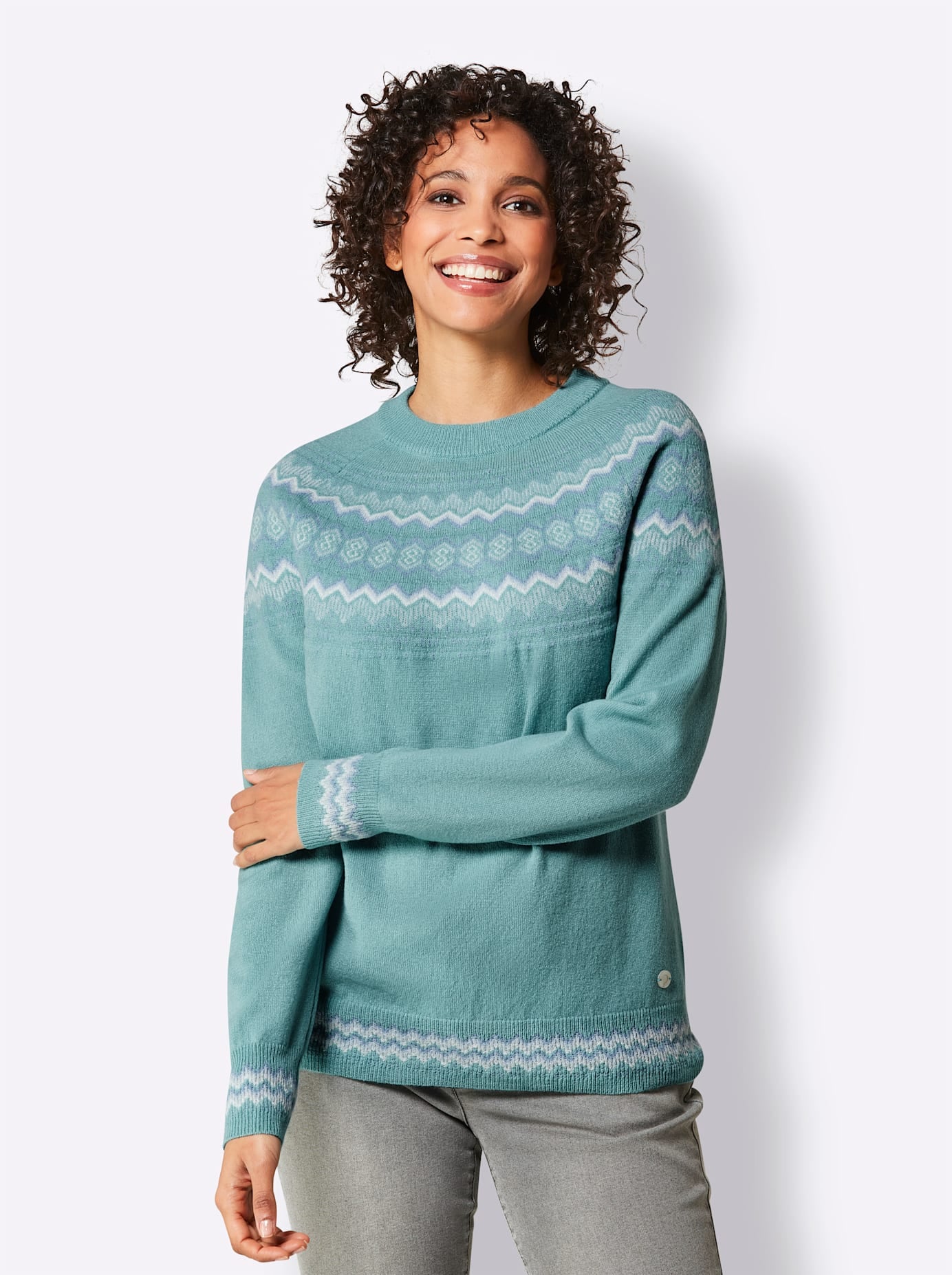 CREATION L PREMIUM Norwegerpullover »Kaschmir-Woll-Pullover«