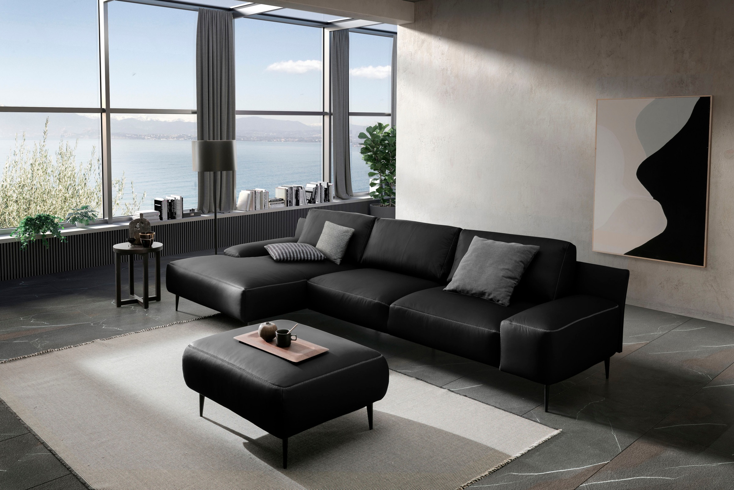 designwerk Ecksofa »Forma L-Form, zeitloses Designsofa mit aktuellem Fuss«, in hochwertiger Verarbeitung & tollem Sitzkomfort