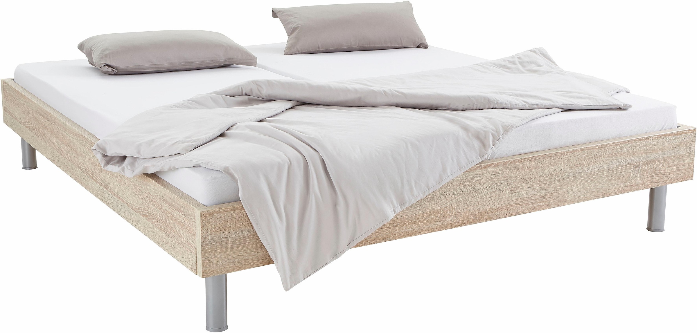 Wimex Bett »Easy, grosse Auswahl an Grössen und Farben, auch in Komforthöhe« Made in Germany, ohne Kopfteil, ideal unter Dachschrägen oder Fenster