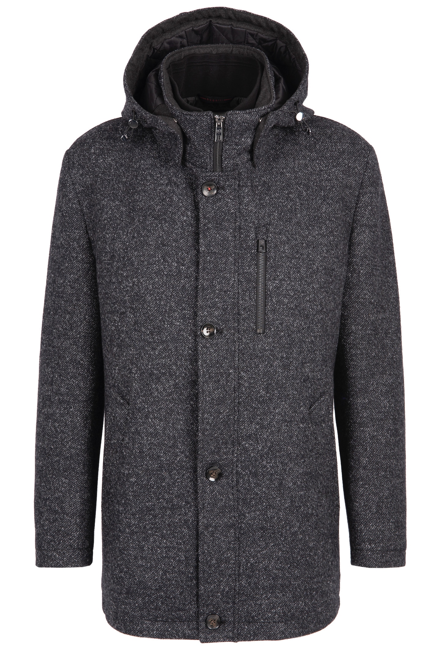 bugatti Kurzjacke, mit Kapuze, mit Wollanteil