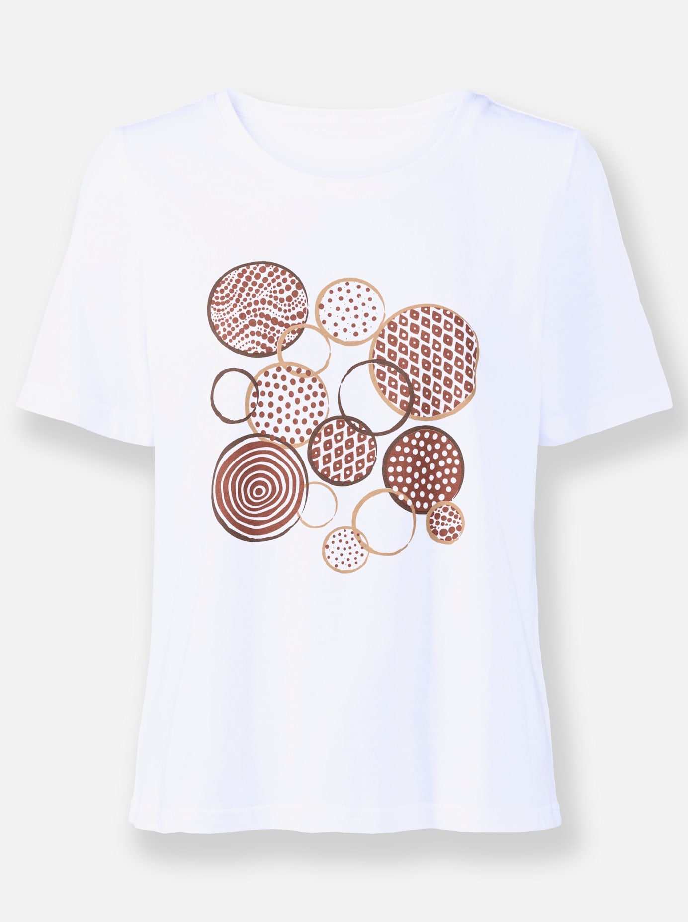 Inspirationen Rundhalsshirt »Kurzarm-Shirt«, (1 tlg.)