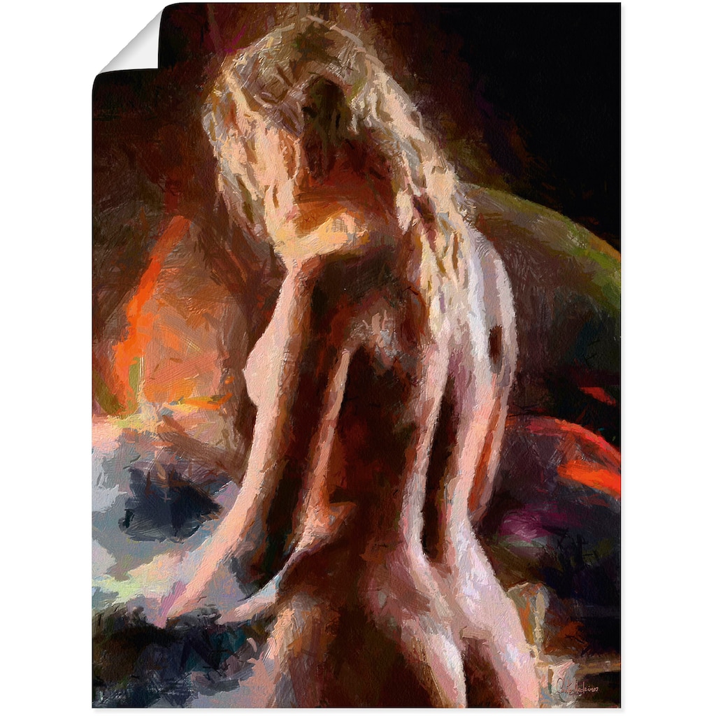Artland Poster »Nackt von hinten«, Erotische Bilder, (1 St.), als Alubild, Leinwandbild, Wandaufkleber oder Poster in versch. Grössen