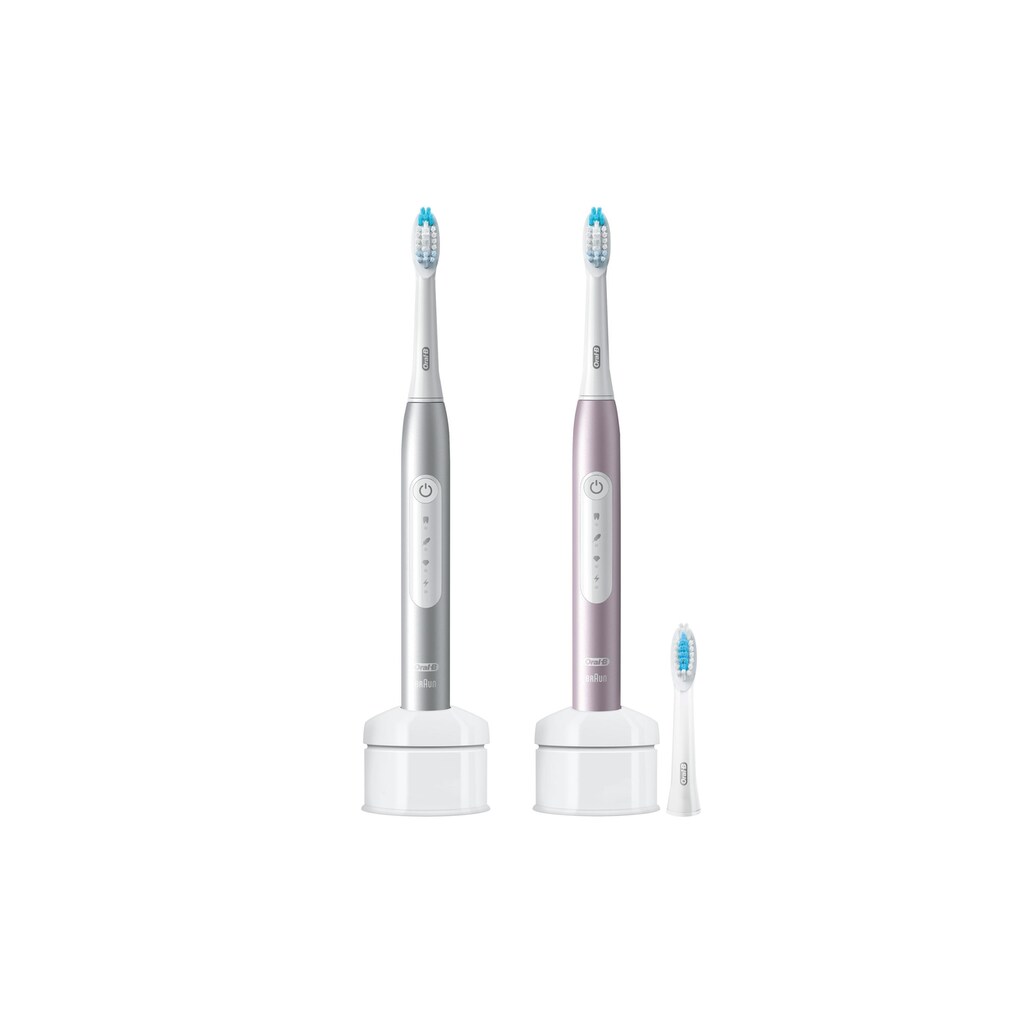Oral-B Elektrische Zahnbürste »Pulsonic Slim Luxe 4900 Platin / Rosegoldfarben«